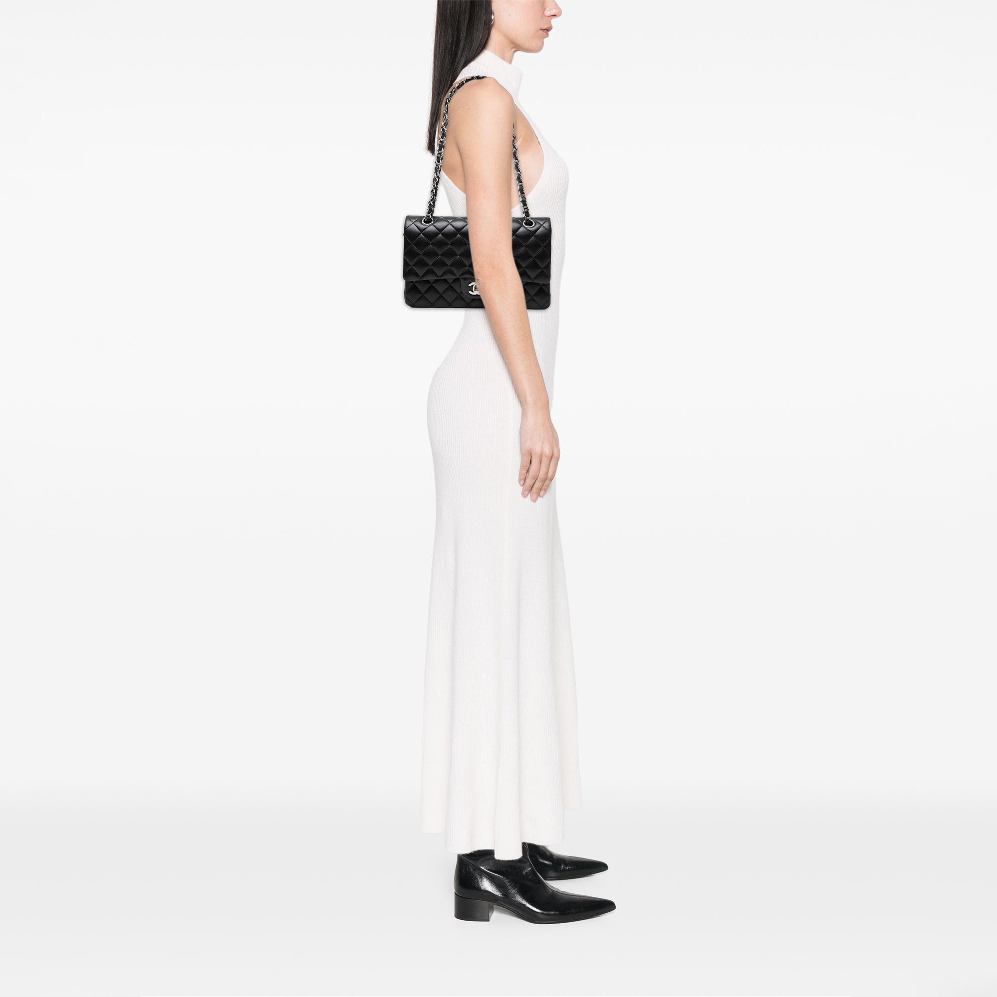 Chanel Medium Classic Lambskin Double Flap - image 7