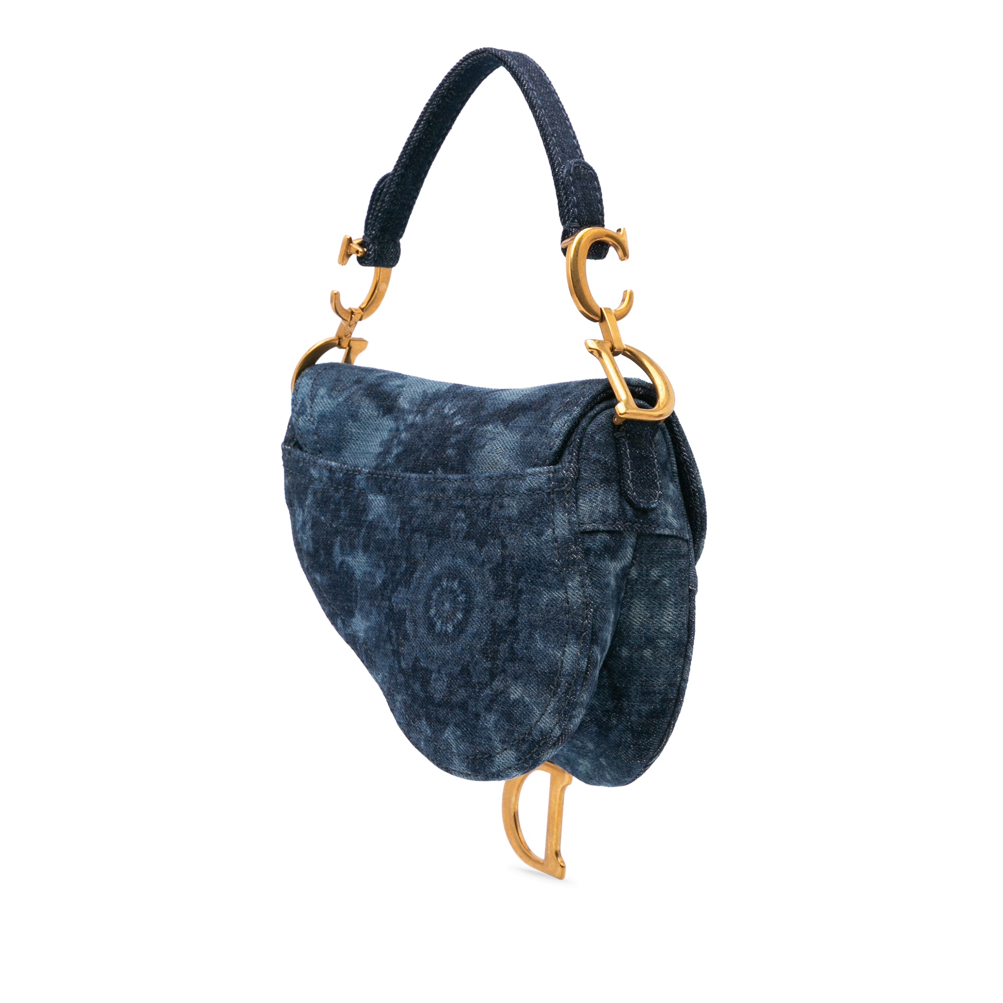 Dior Mini Denim Tie Dye Saddle Bag - image 2