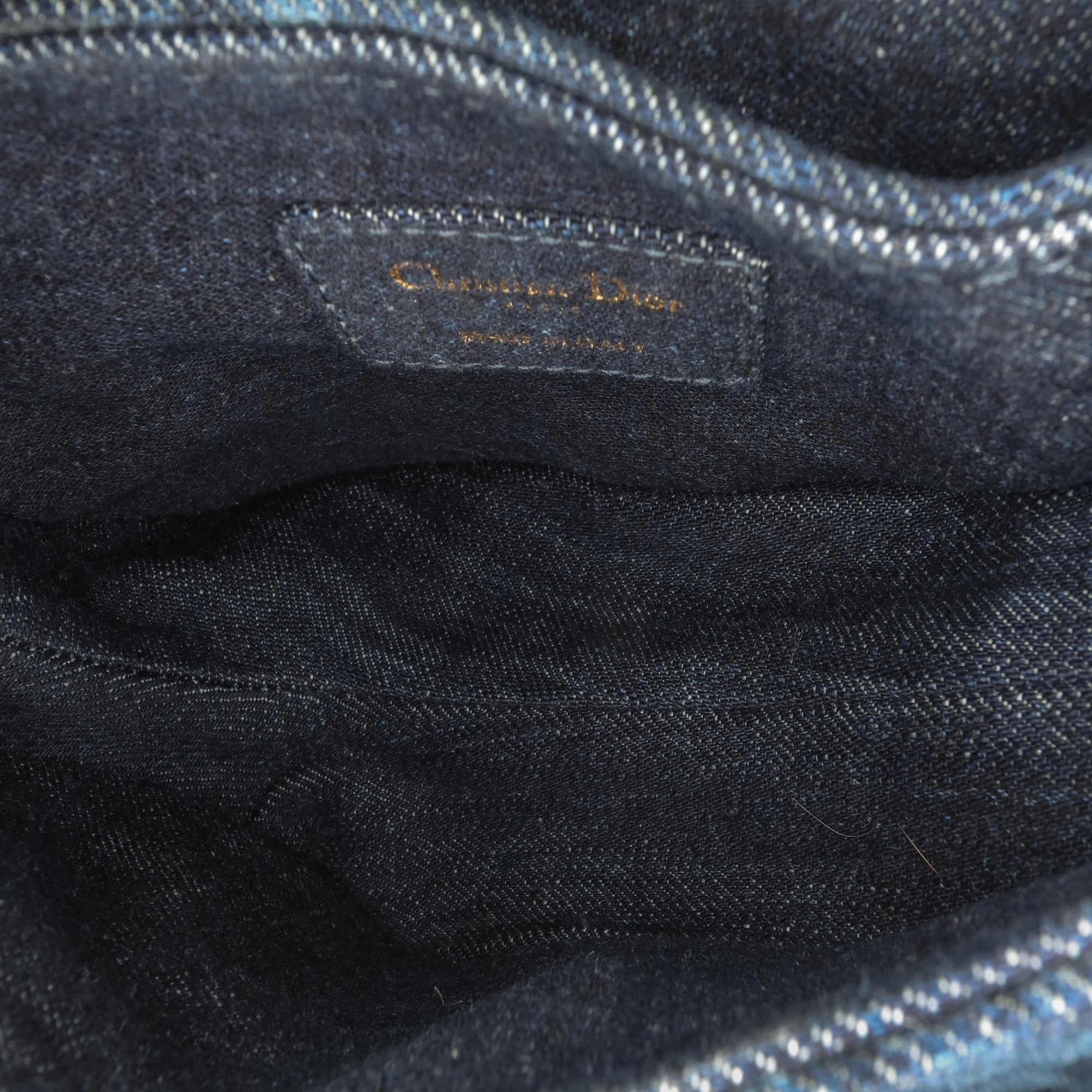 Dior Mini Denim Tie Dye Saddle Bag - image 4
