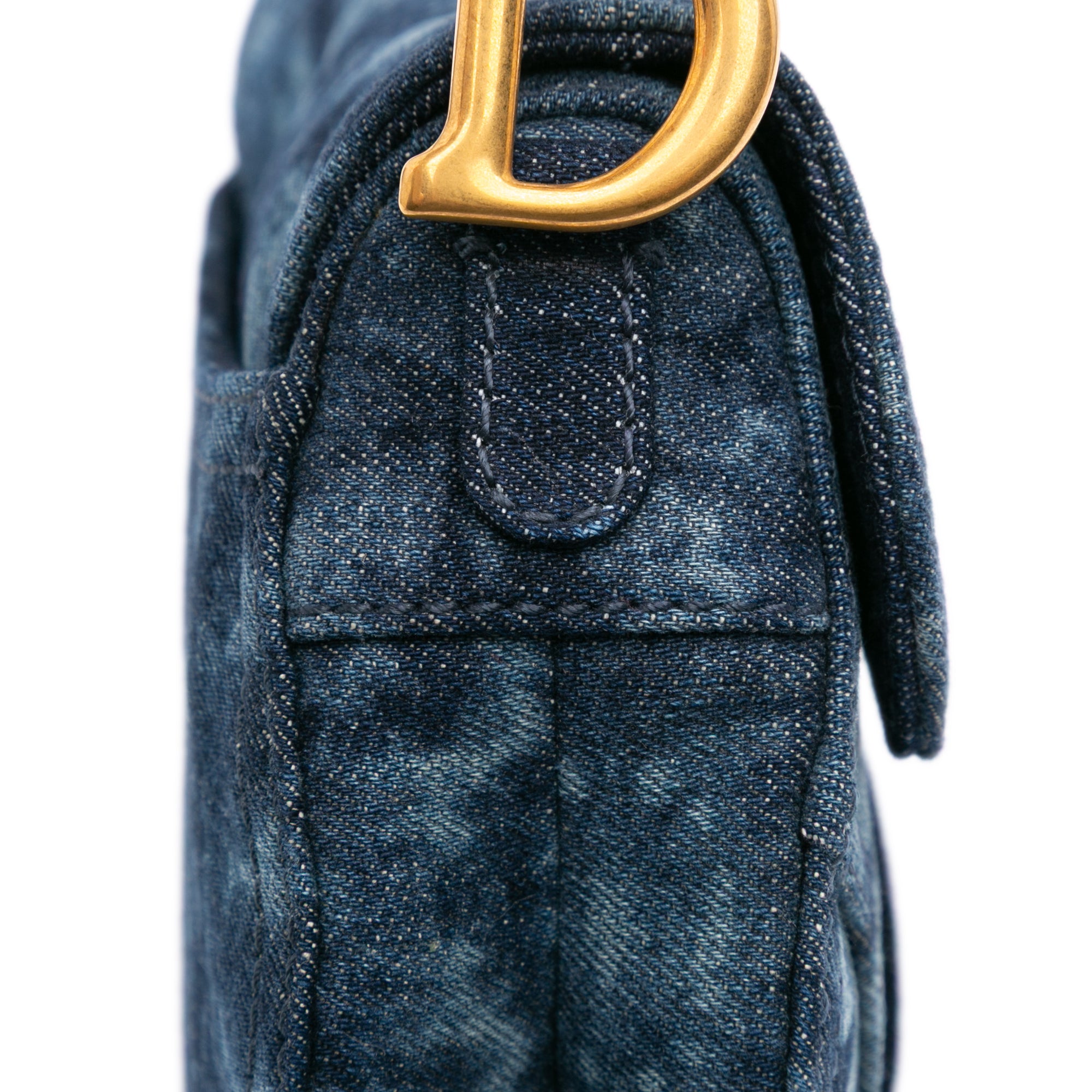 Dior Mini Denim Tie Dye Saddle Bag - image 7