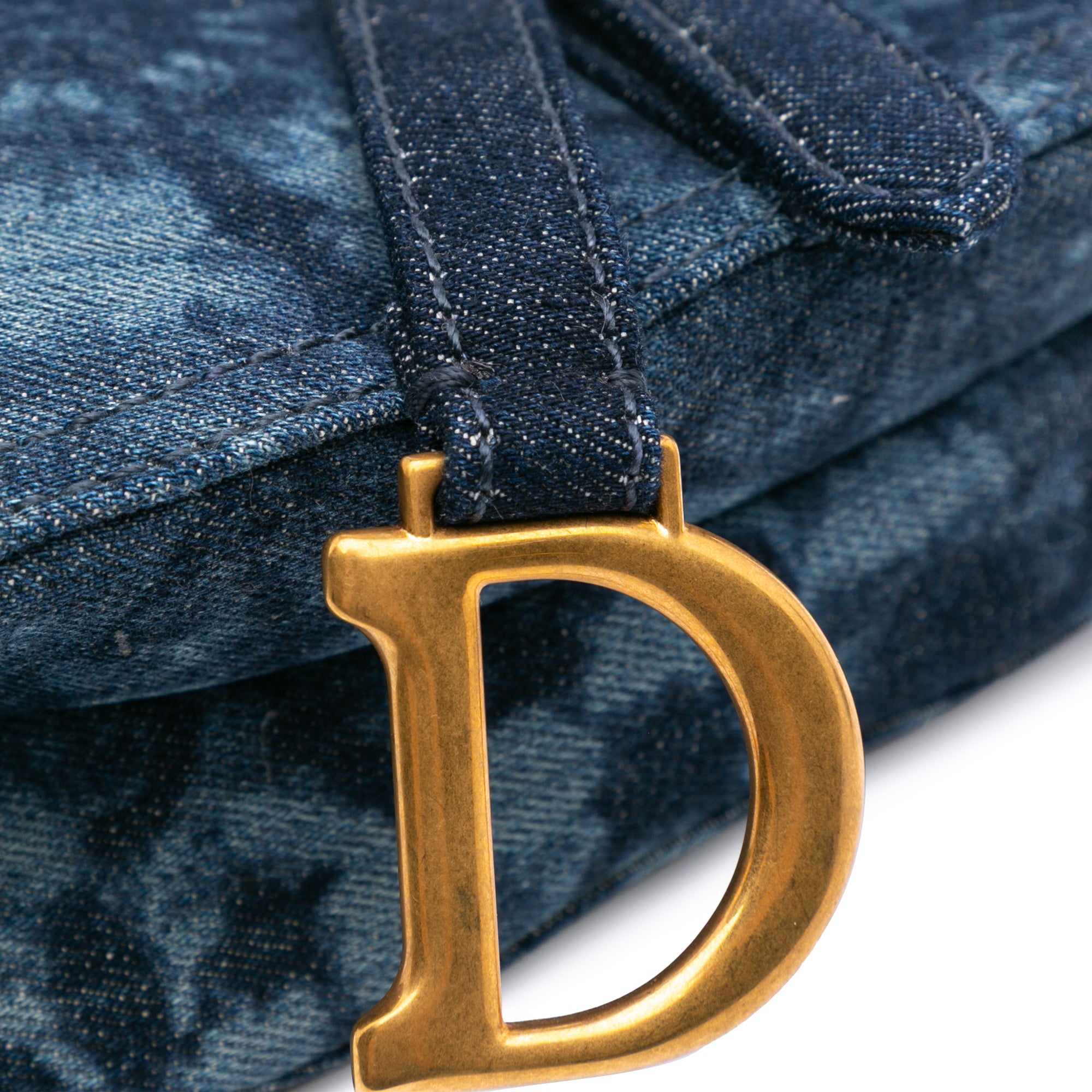 Dior Mini Denim Tie Dye Saddle Bag - image 9