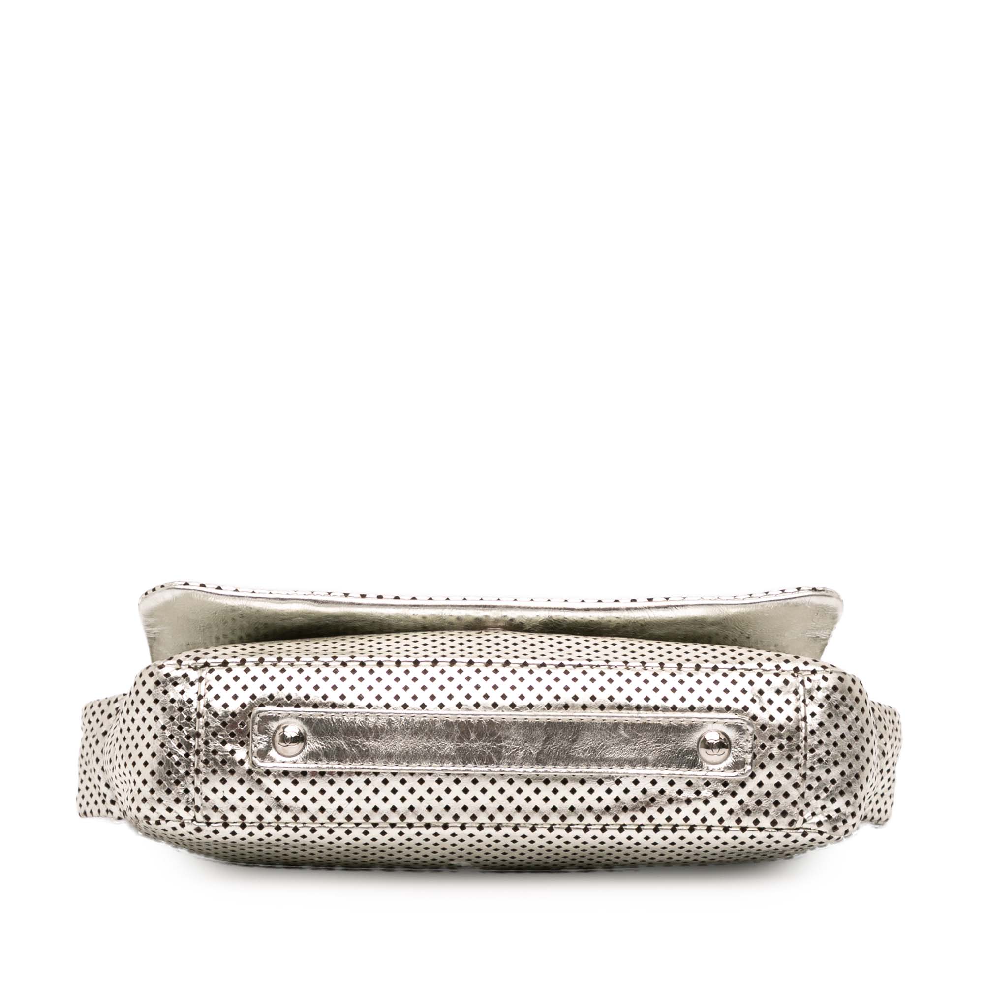 Chanel Metallic Glazed Calfskin Perforated Rodeo Drive Flap - image 3