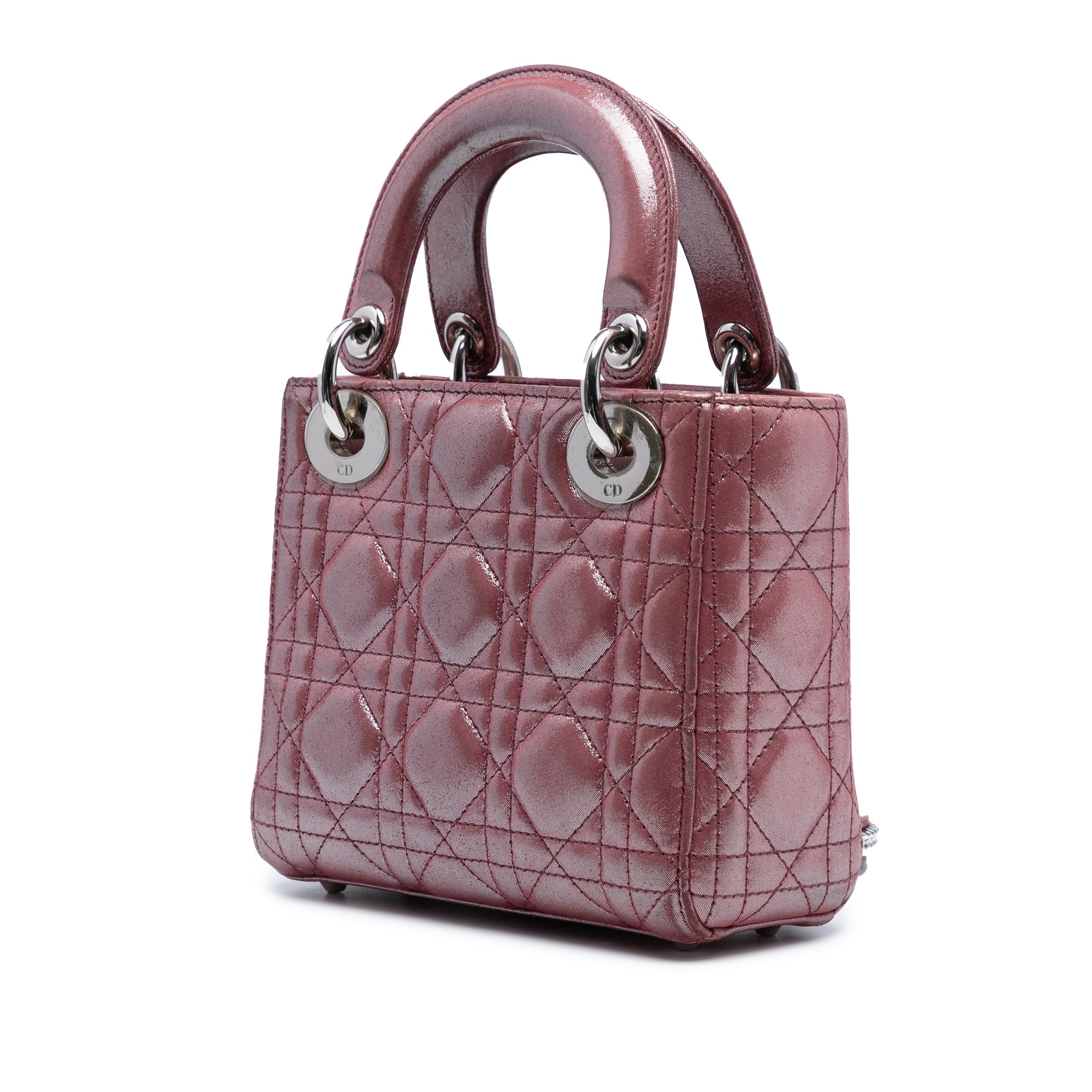 Dior Mini Iridescent Lambskin Cannage Lady Dior - image 2