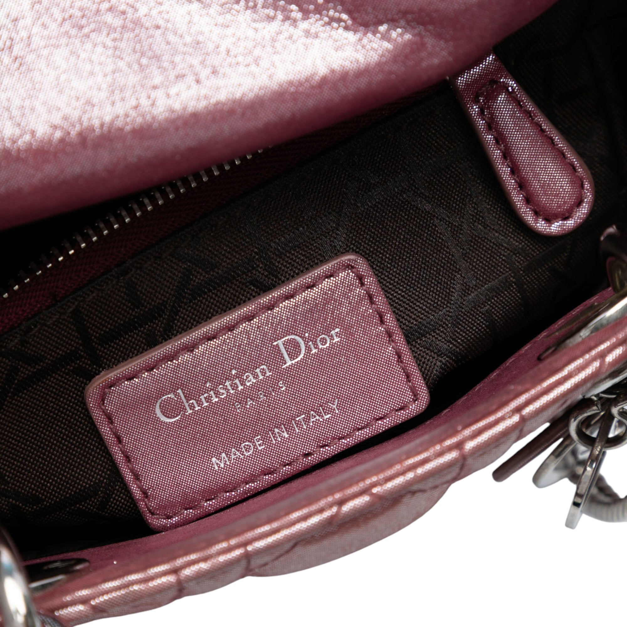 Dior Mini Iridescent Lambskin Cannage Lady Dior - image 5