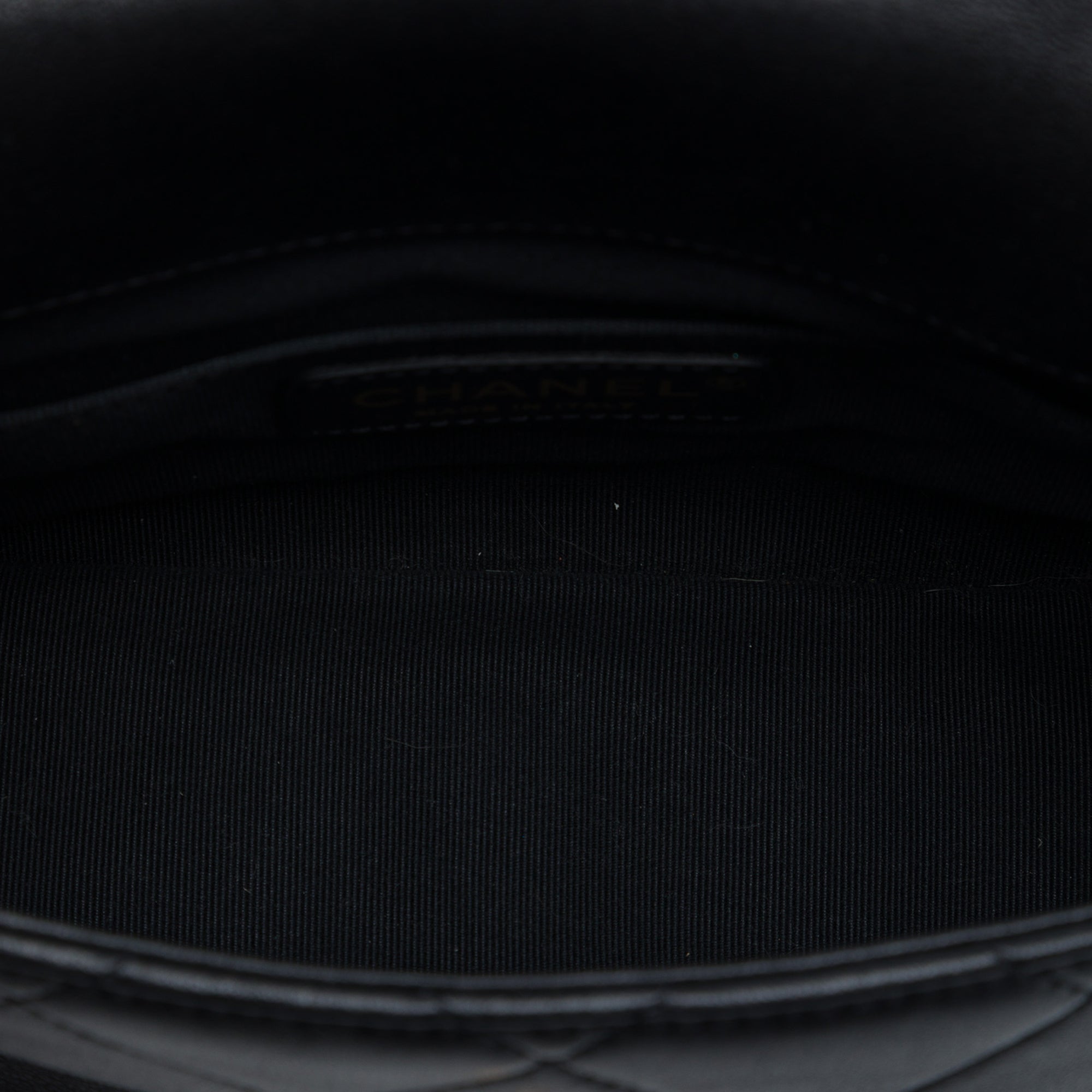 Chanel Mini Quilted Lambskin Oval Logo Chain Top Handle Flap - image 4