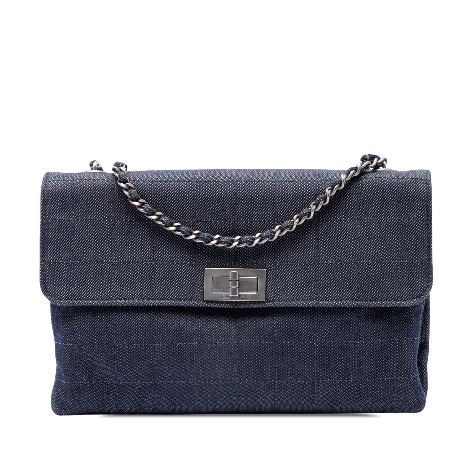 Chanel Chocolate Bar Denim Reissue 2.55 Flap - image 1