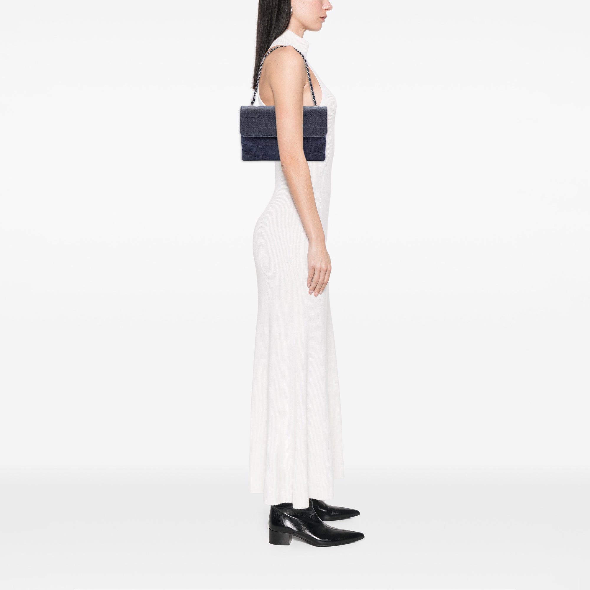 Chanel Chocolate Bar Denim Reissue 2.55 Flap - image 6