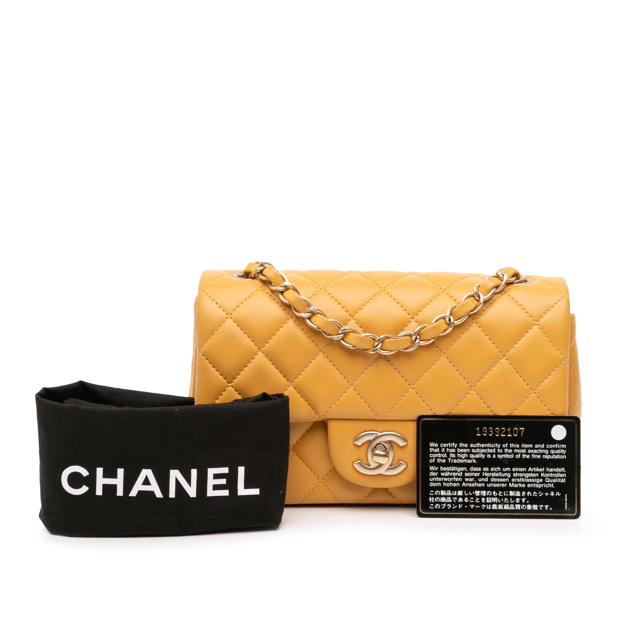 Chanel Mini Rectangular Classic Lambskin Single Flap - image 11