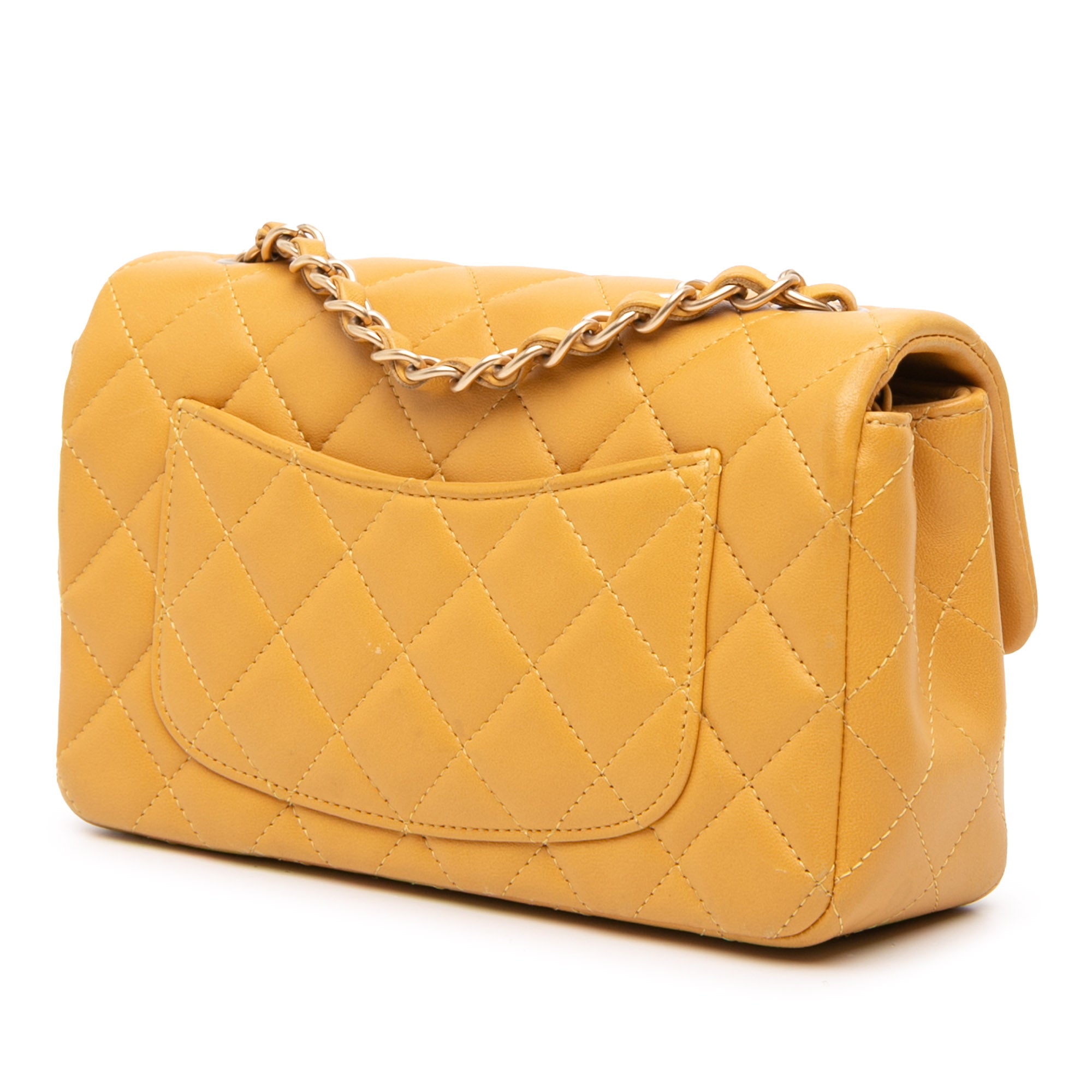 Chanel Mini Rectangular Classic Lambskin Single Flap - image 2