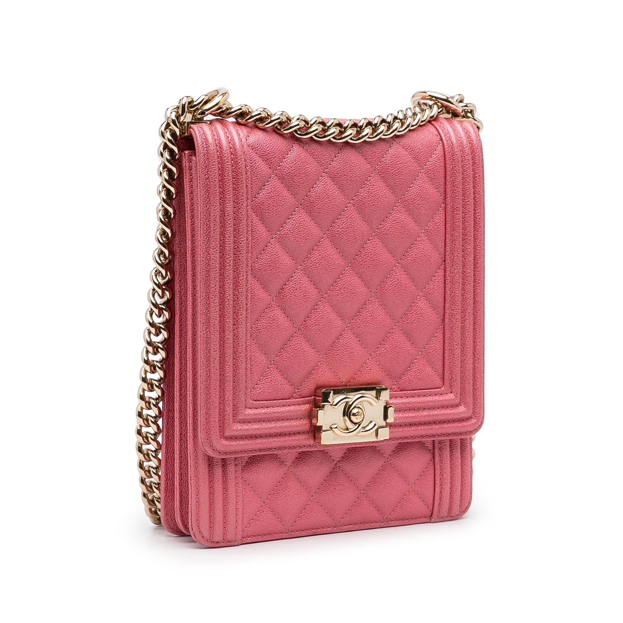 Chanel Quilted Caviar North South Boy Flap - image 7
