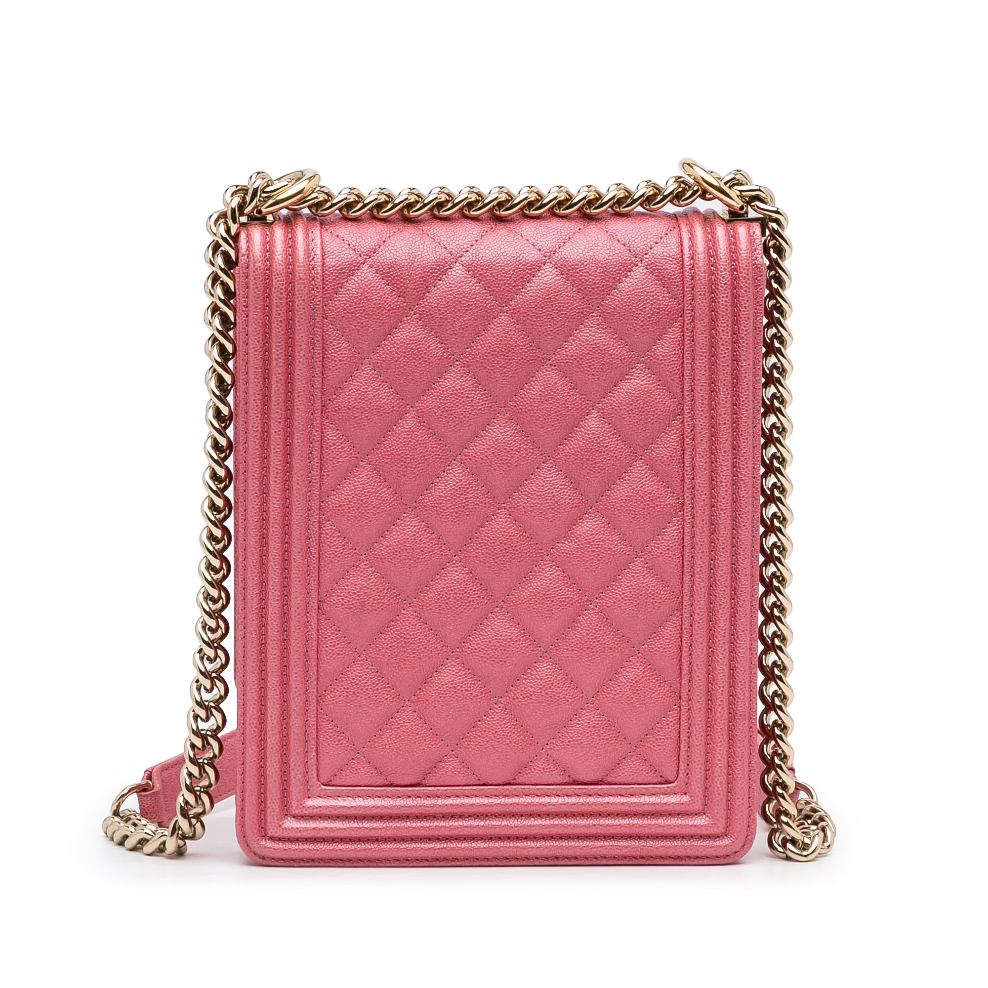 Chanel Quilted Caviar North South Boy Flap - image 9