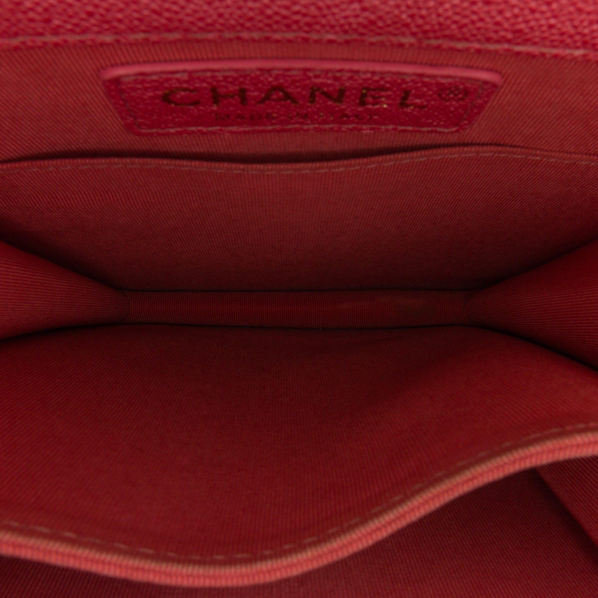 Chanel Quilted Caviar North South Boy Flap - image 10