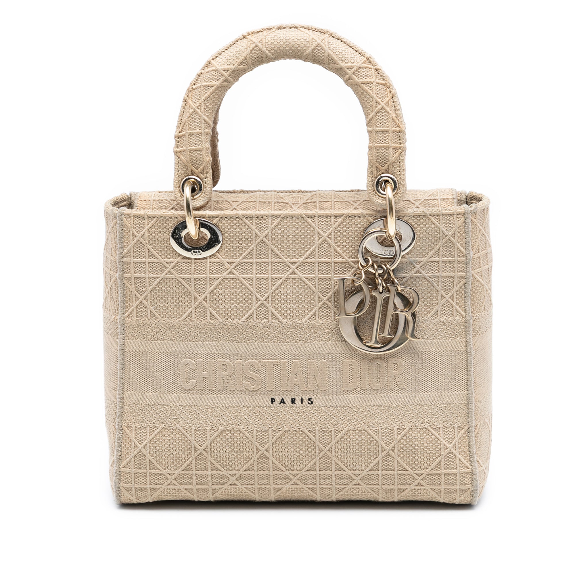 Dior Medium Canvas Cannage Lady D Lite - image 1
