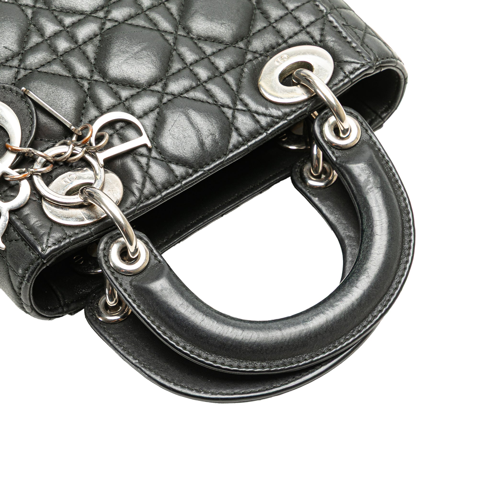 Dior Mini Lambskin Cannage Lady Dior - image 13