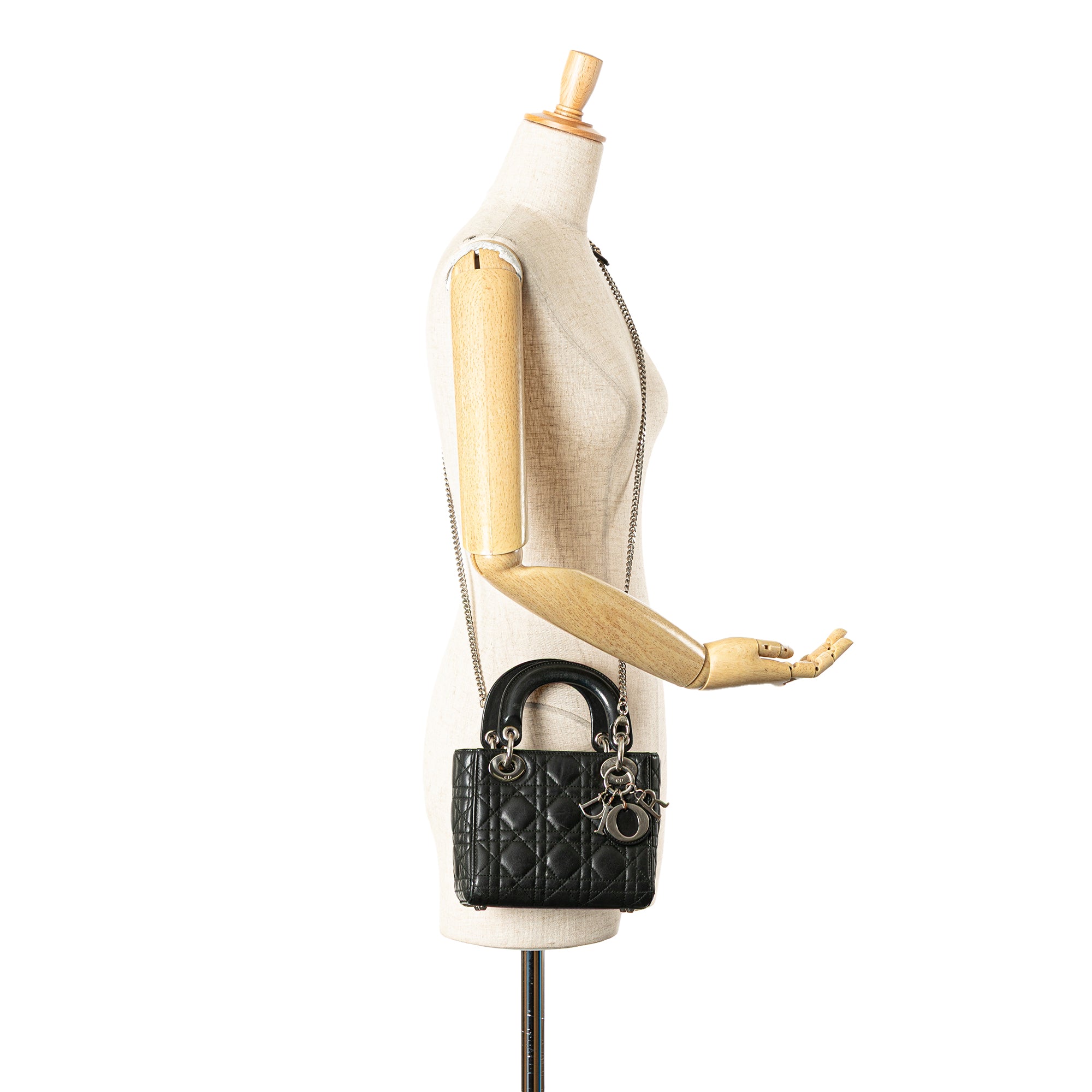Dior Mini Lambskin Cannage Lady Dior - image 14