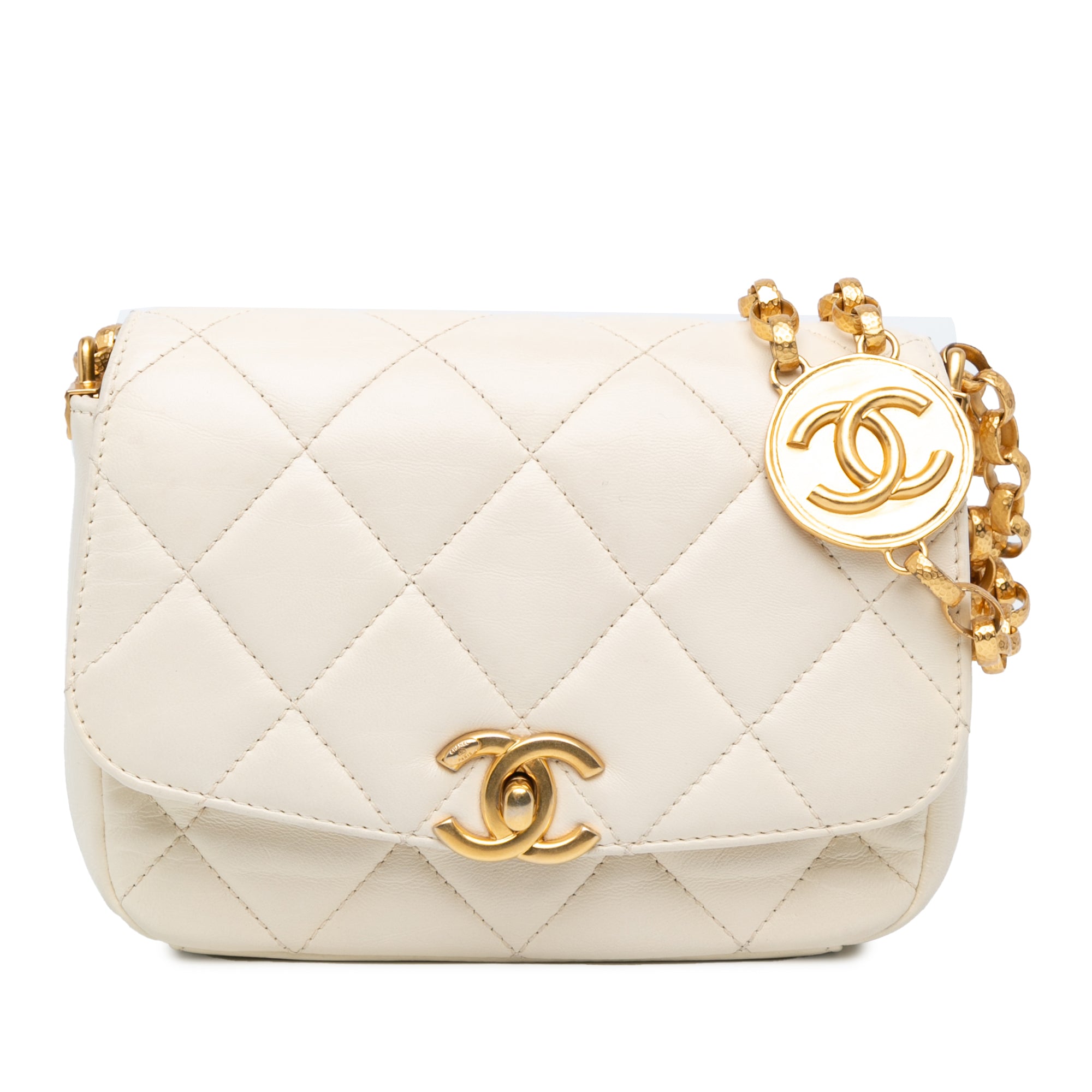 Chanel Small Quilted Lambskin CC Coin Flap - image 1