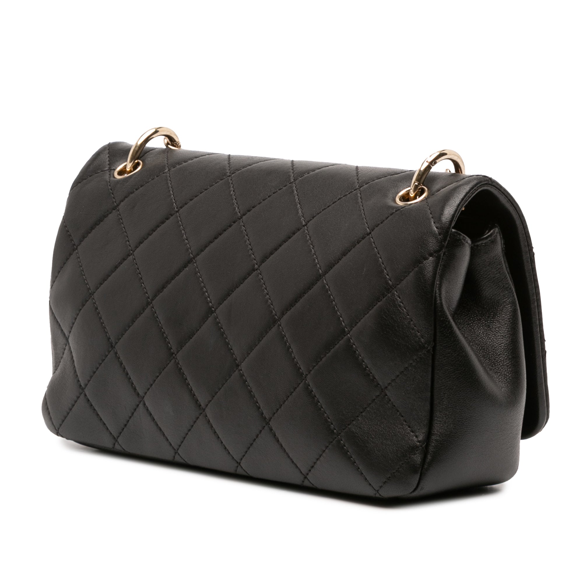 Chanel Large Lambskin Twist Chain Enamel CC Flap - image 2