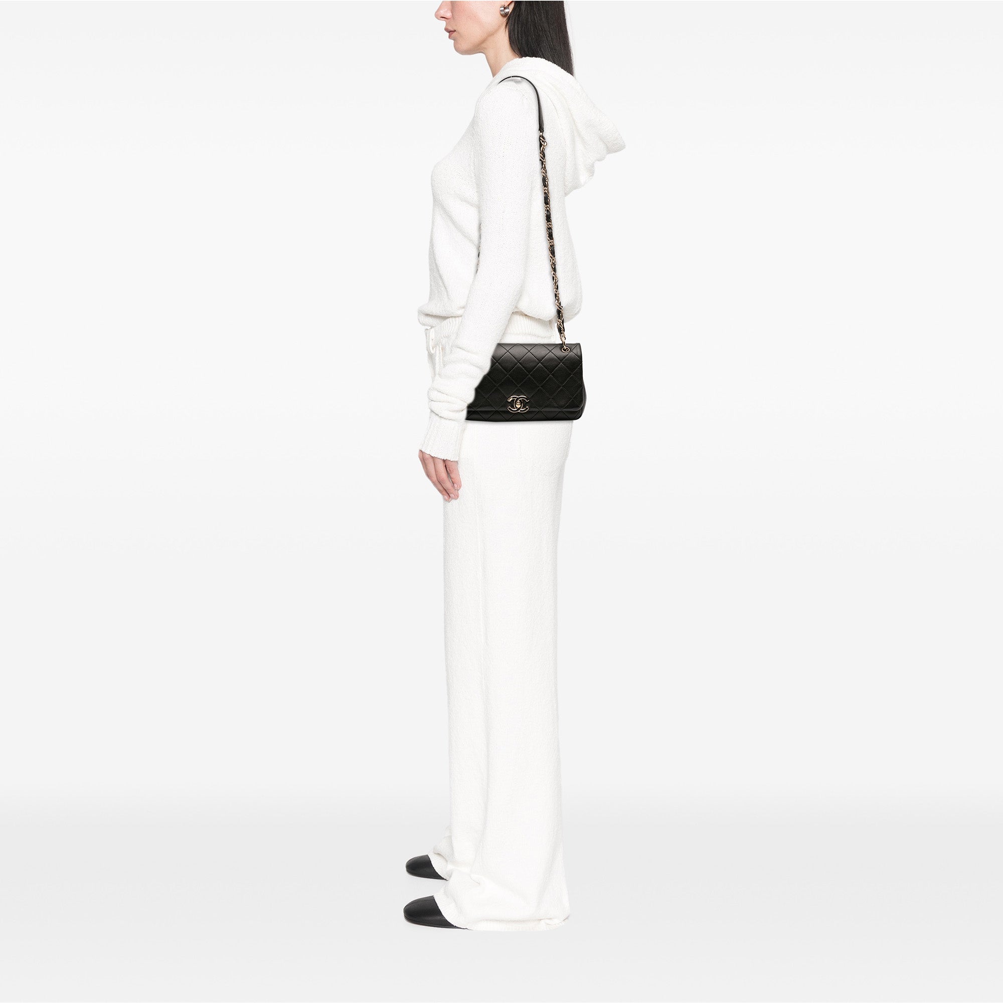 Chanel Large Lambskin Twist Chain Enamel CC Flap - image 8