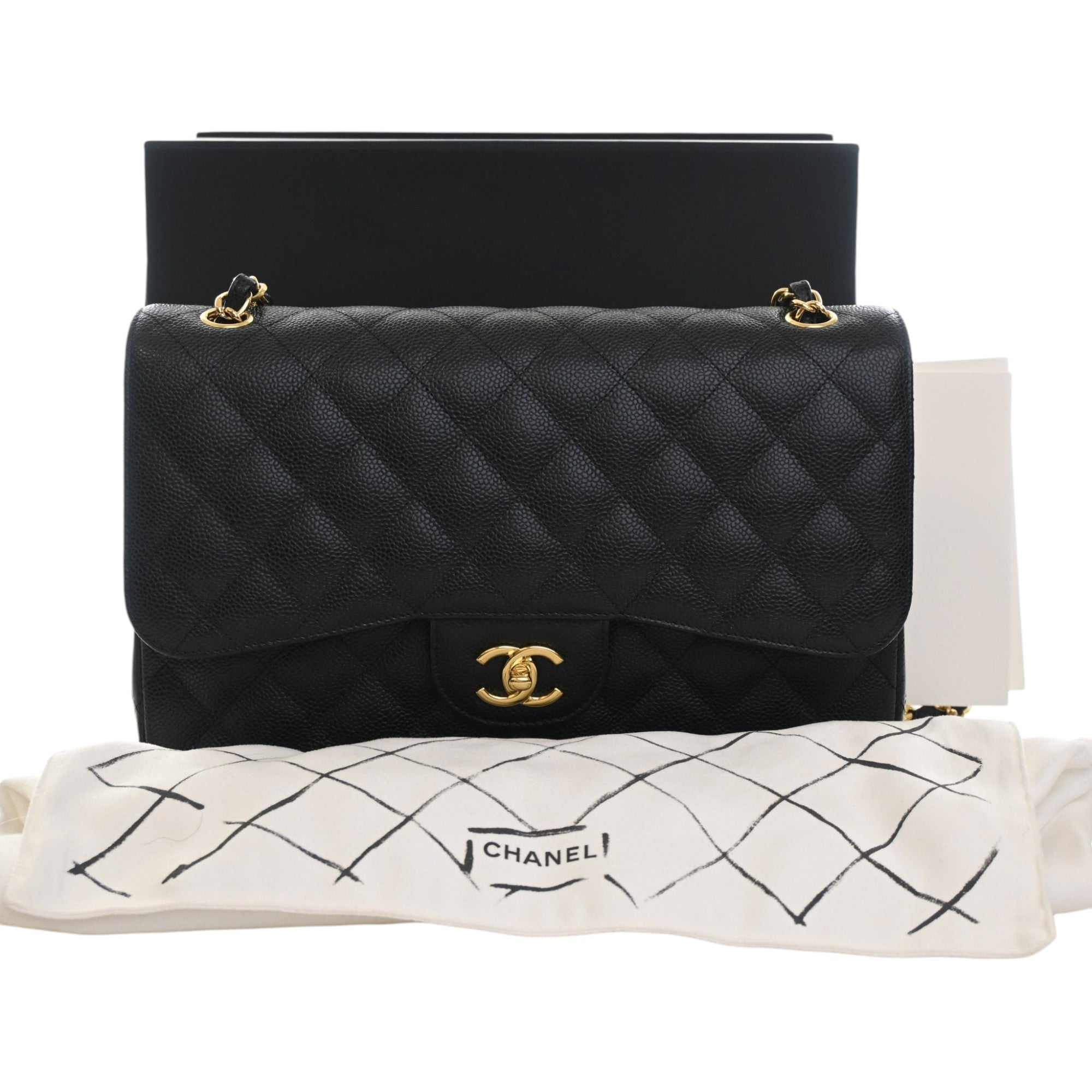 Chanel Jumbo Classic Caviar Double Flap - image 14