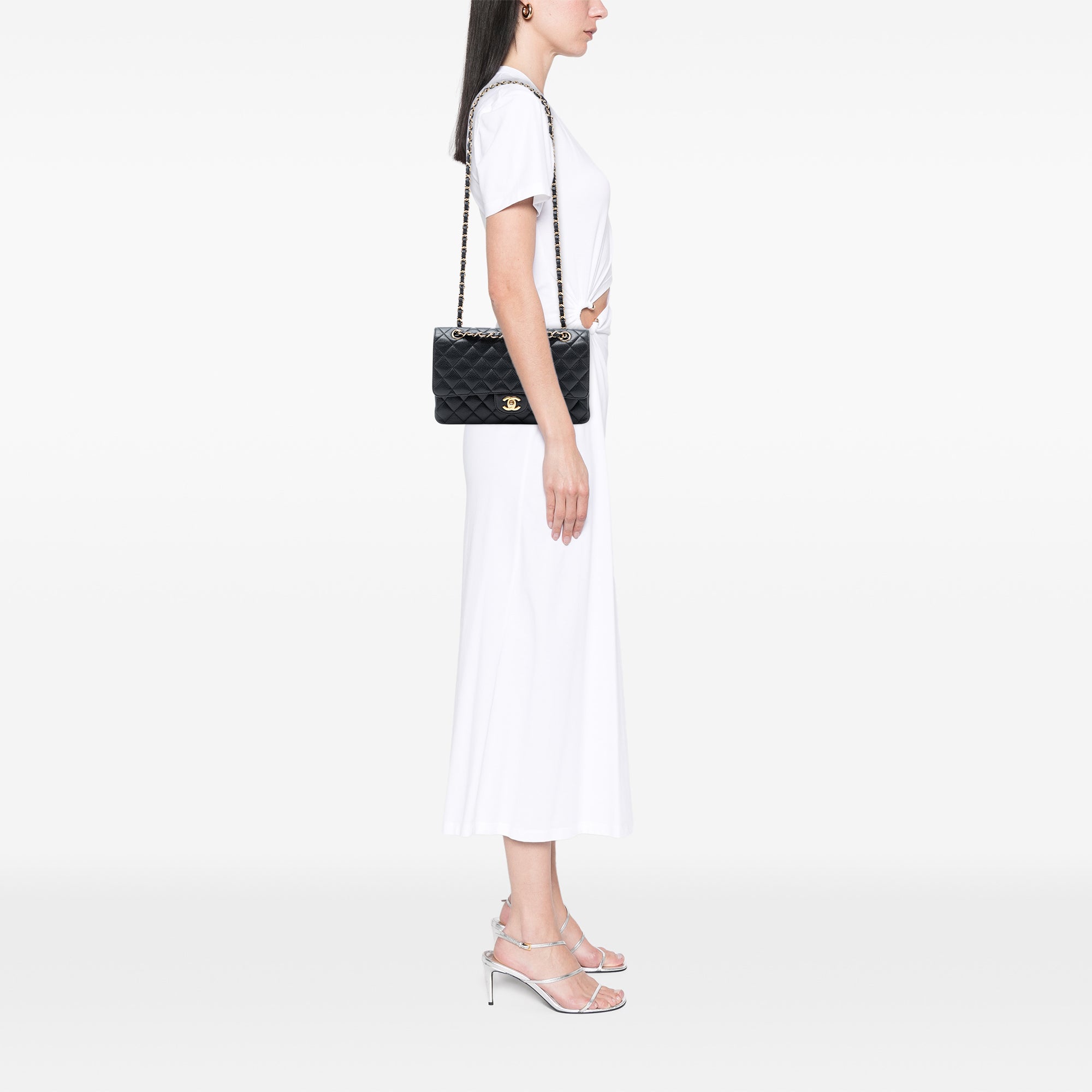 Chanel Medium Classic Caviar Double Flap - image 7