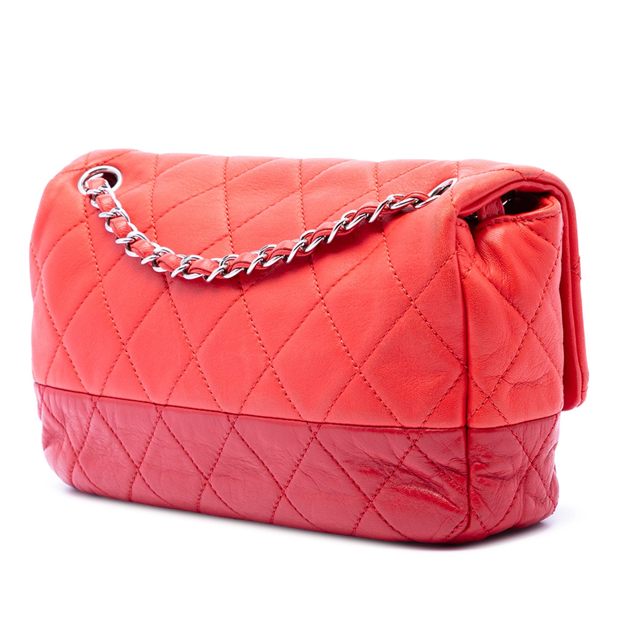 Chanel Medium Bicolor Lambskin and Calfskin CC Chain Flap - image 2