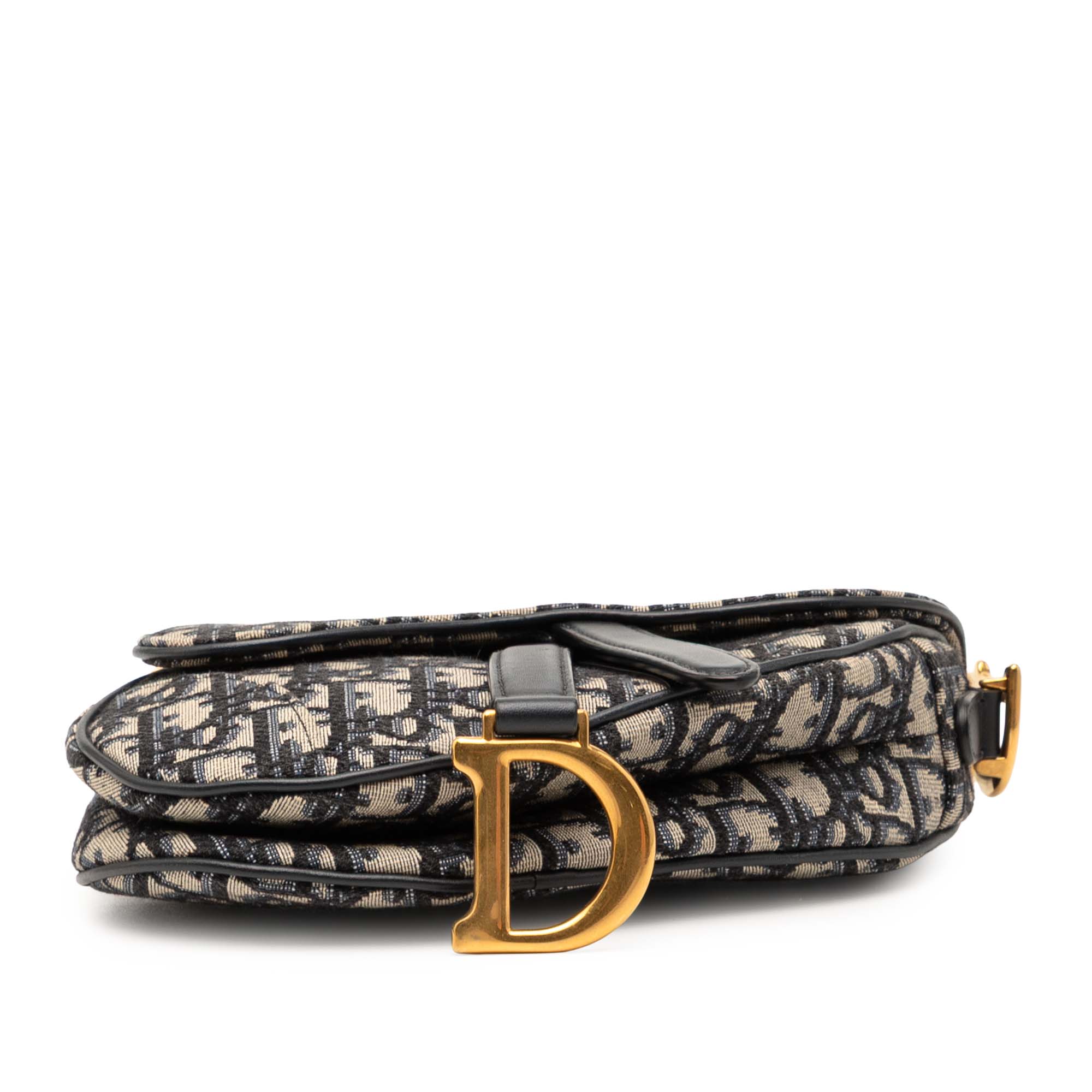 Dior Mini Oblique Canvas Saddle Bag - image 3