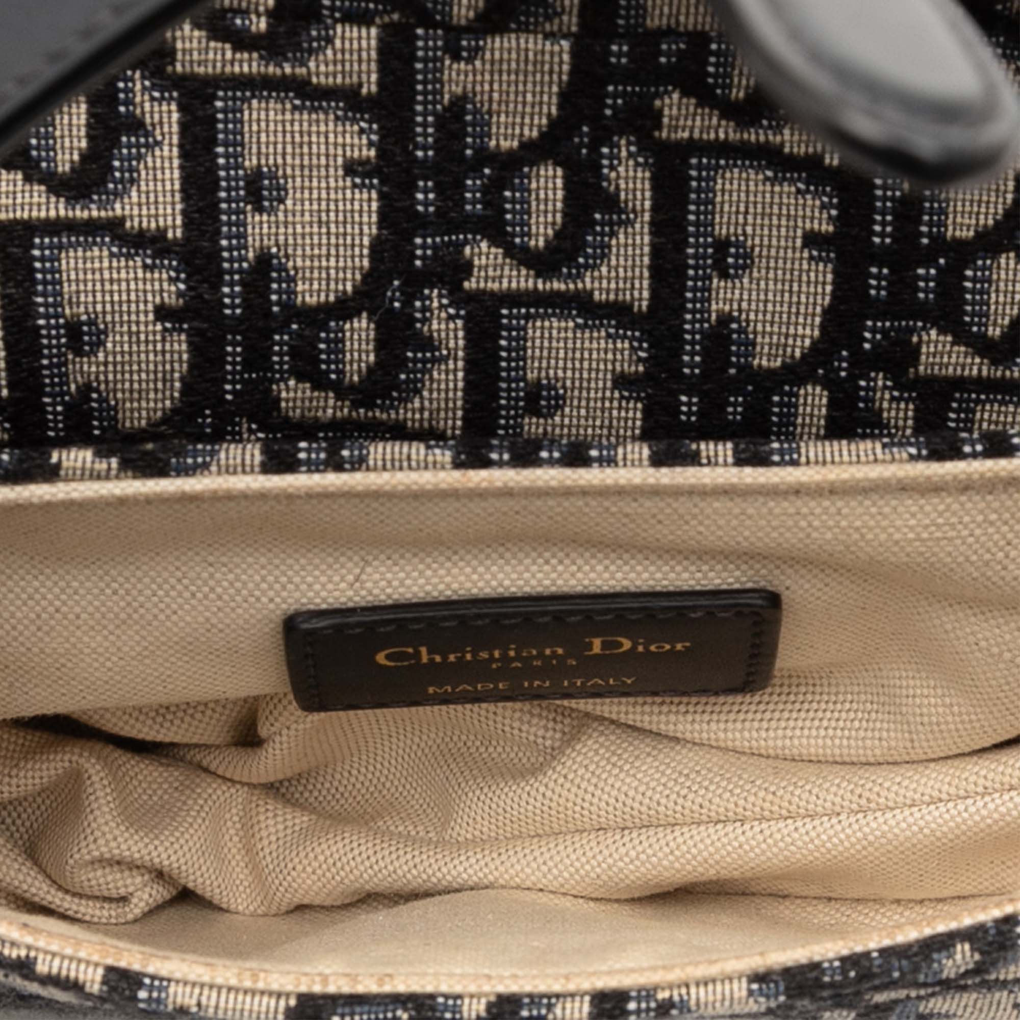 Dior Mini Oblique Canvas Saddle Bag - image 4