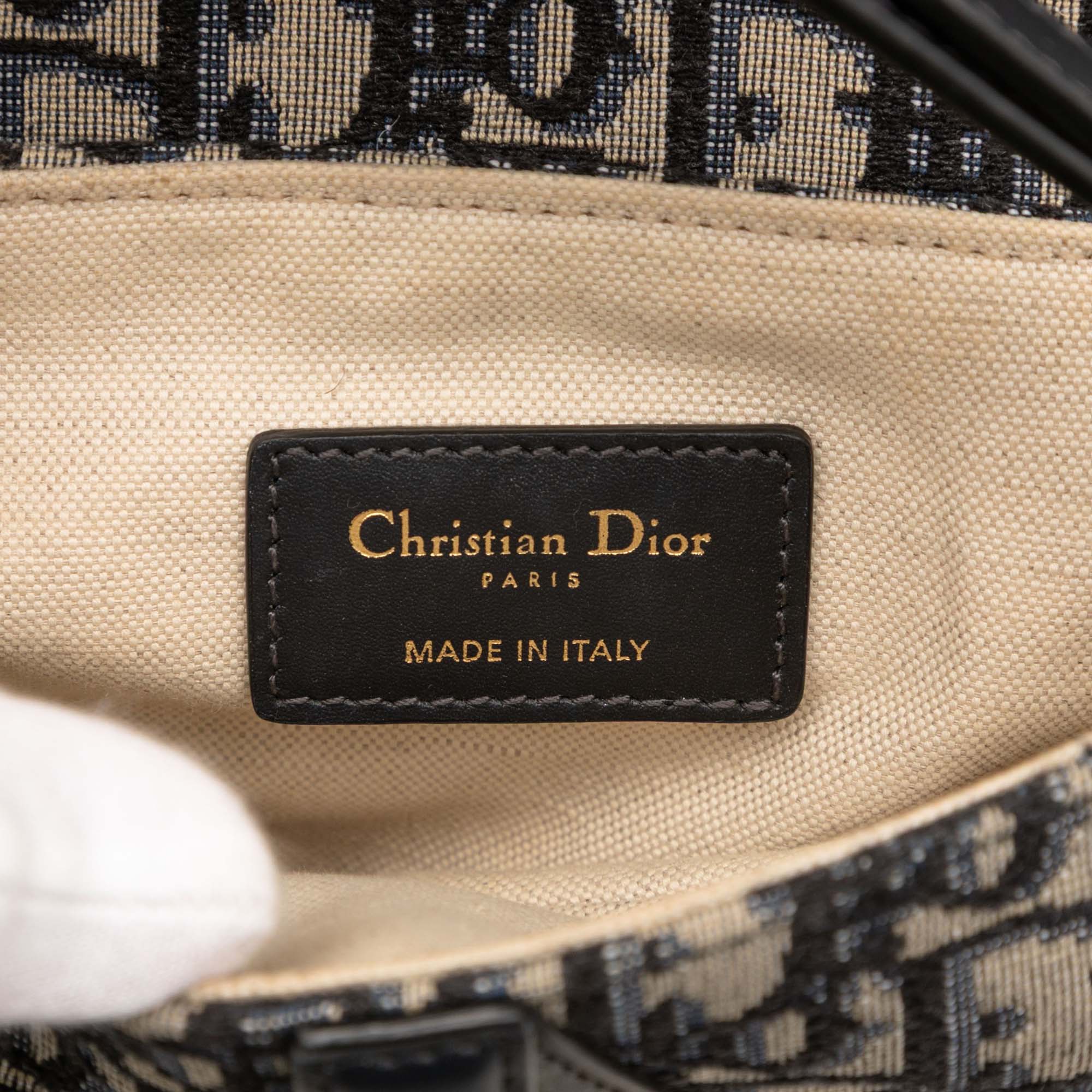 Dior Mini Oblique Canvas Saddle Bag - image 5