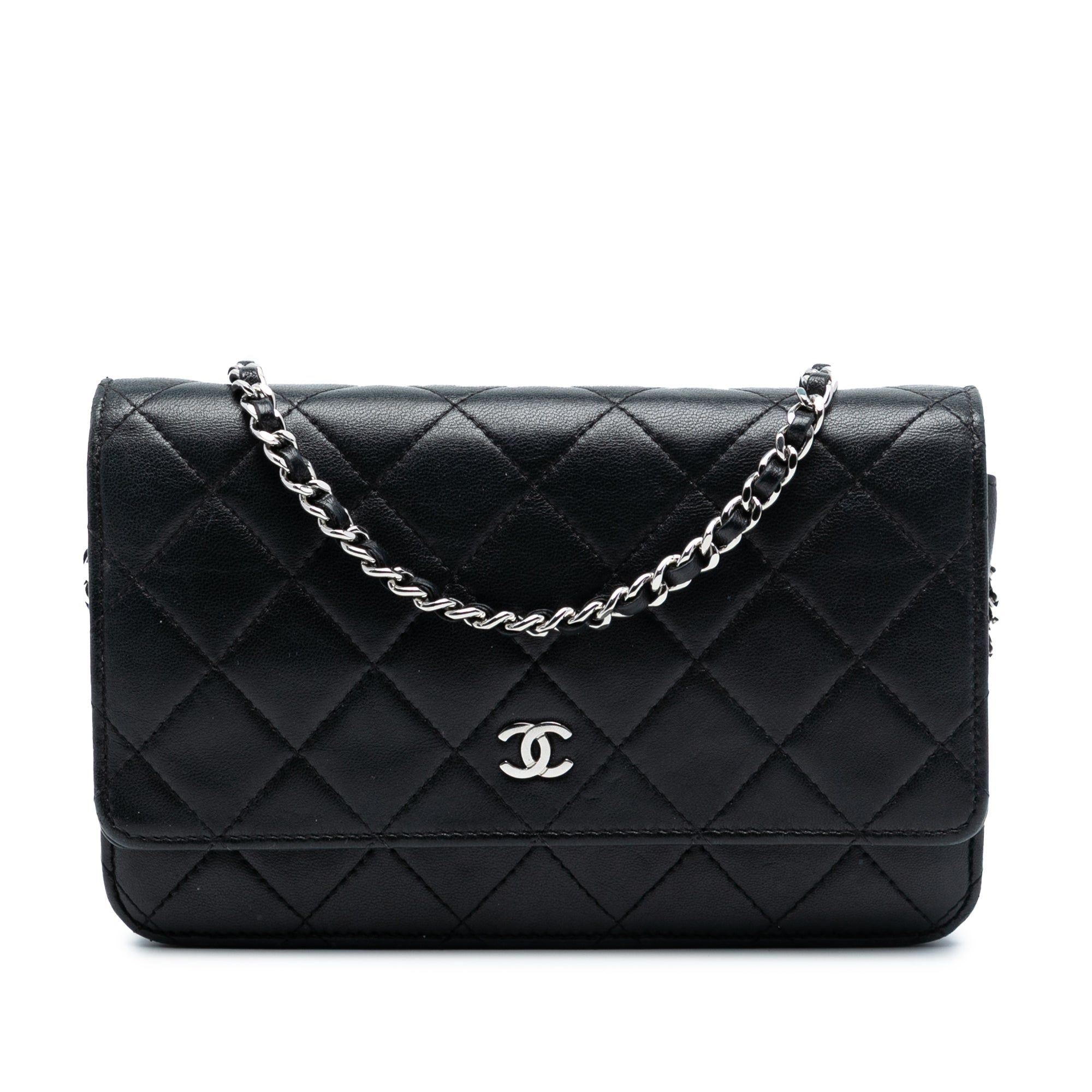Chanel CC Quilted Lambskin Wallet On Chain - image 1