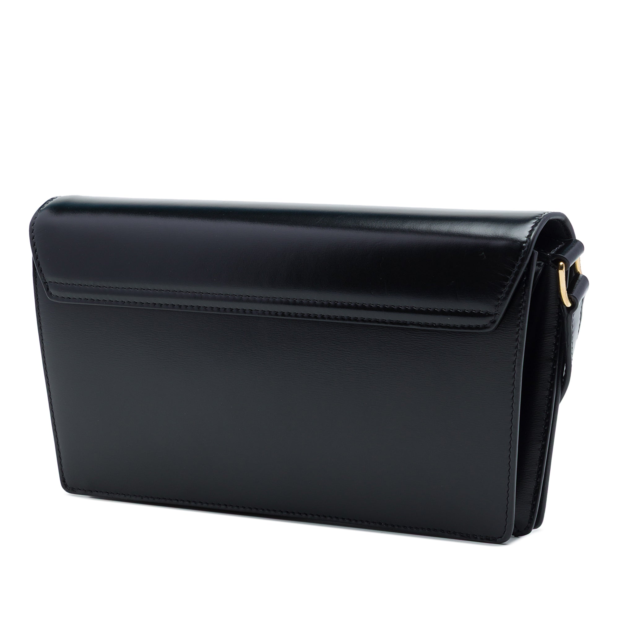 Celine Shiny Calfskin Strass Triomphe Trapeze Shoulder Bag - image 2