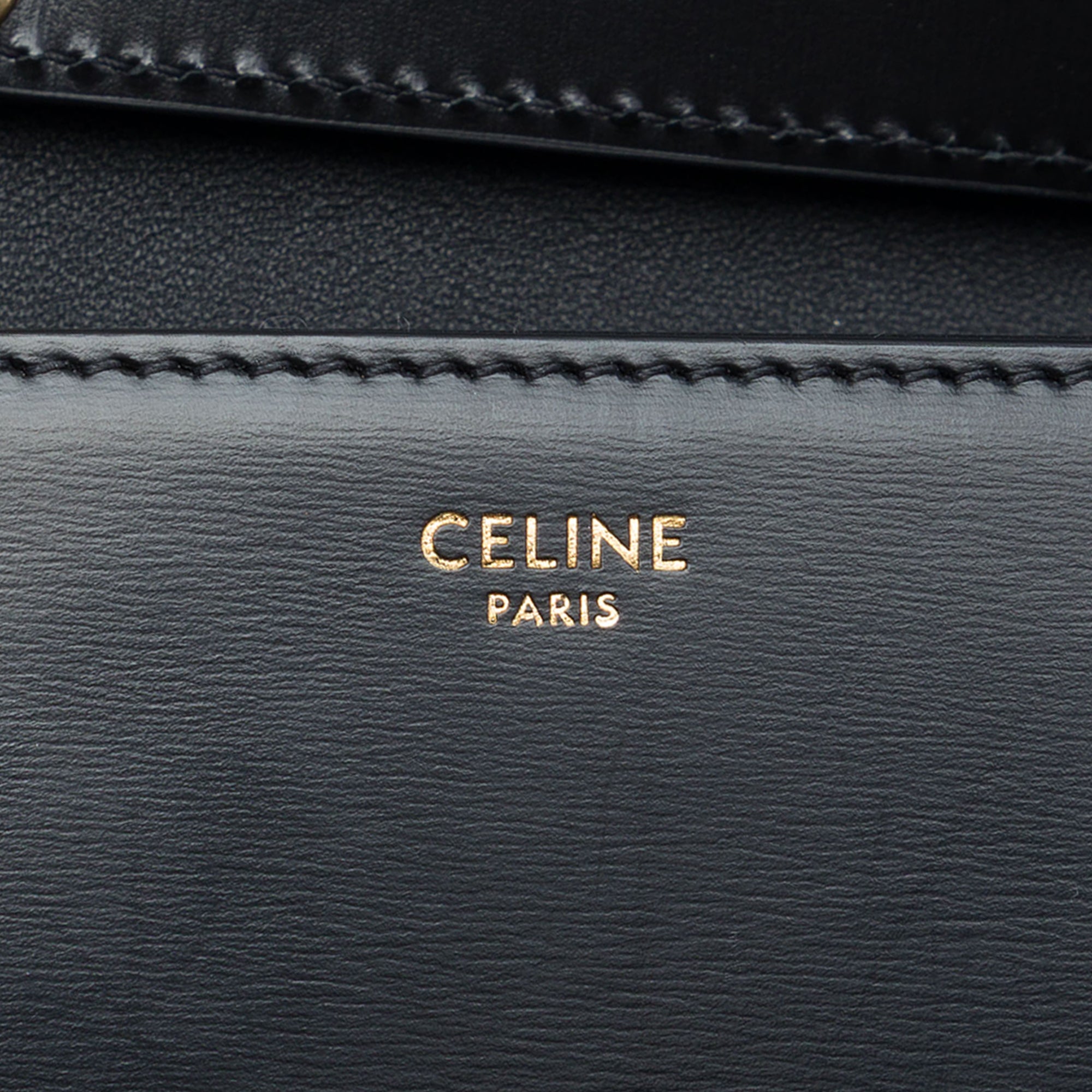 Celine Shiny Calfskin Strass Triomphe Trapeze Shoulder Bag - image 5