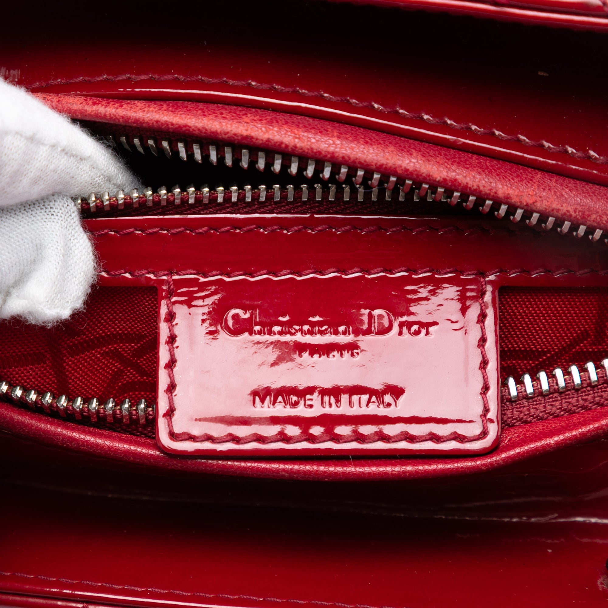 Dior Medium Patent Cannage Lady Dior - image 5