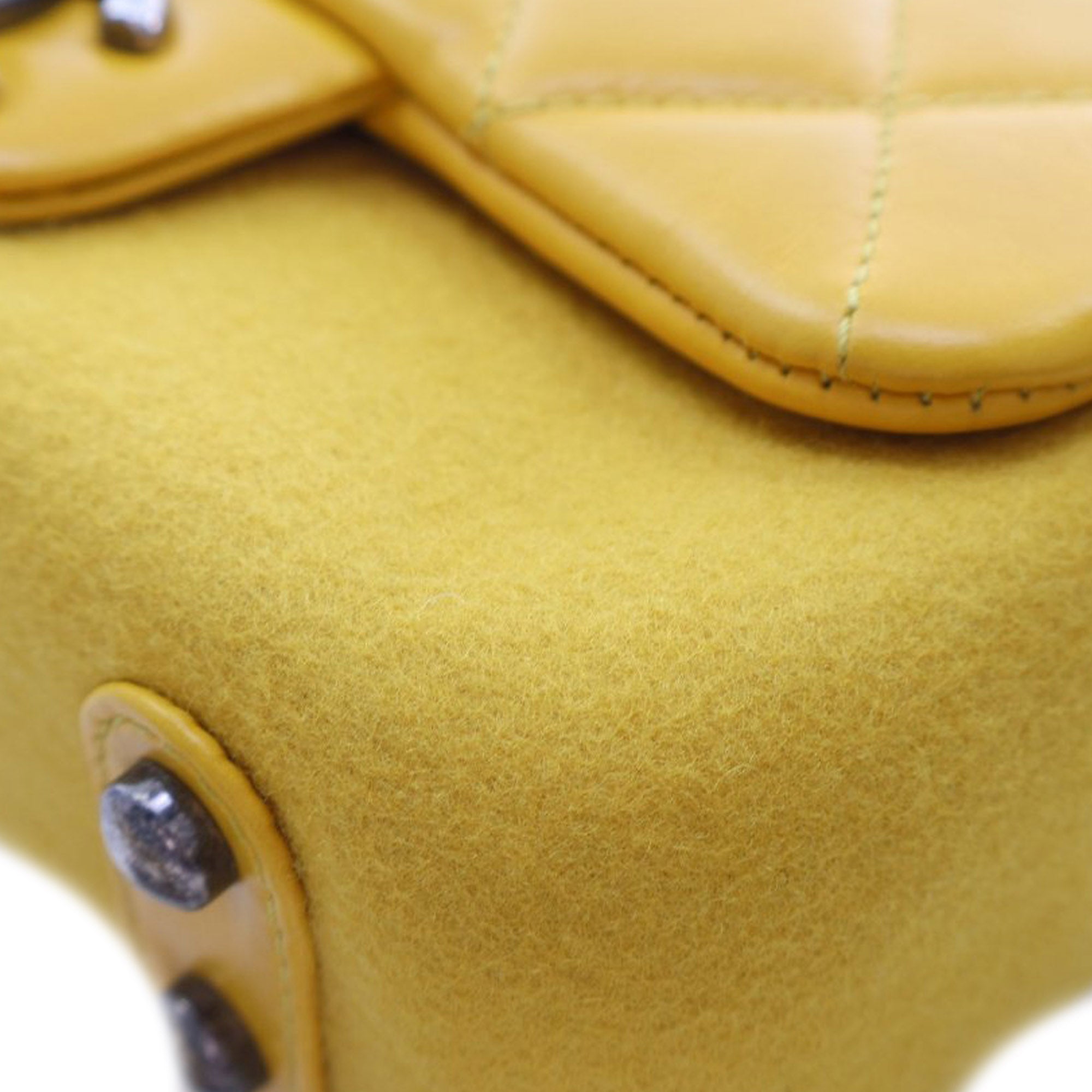 Chanel Mini Square CC Quilted Lambskin and Suede Single Flap - image 8