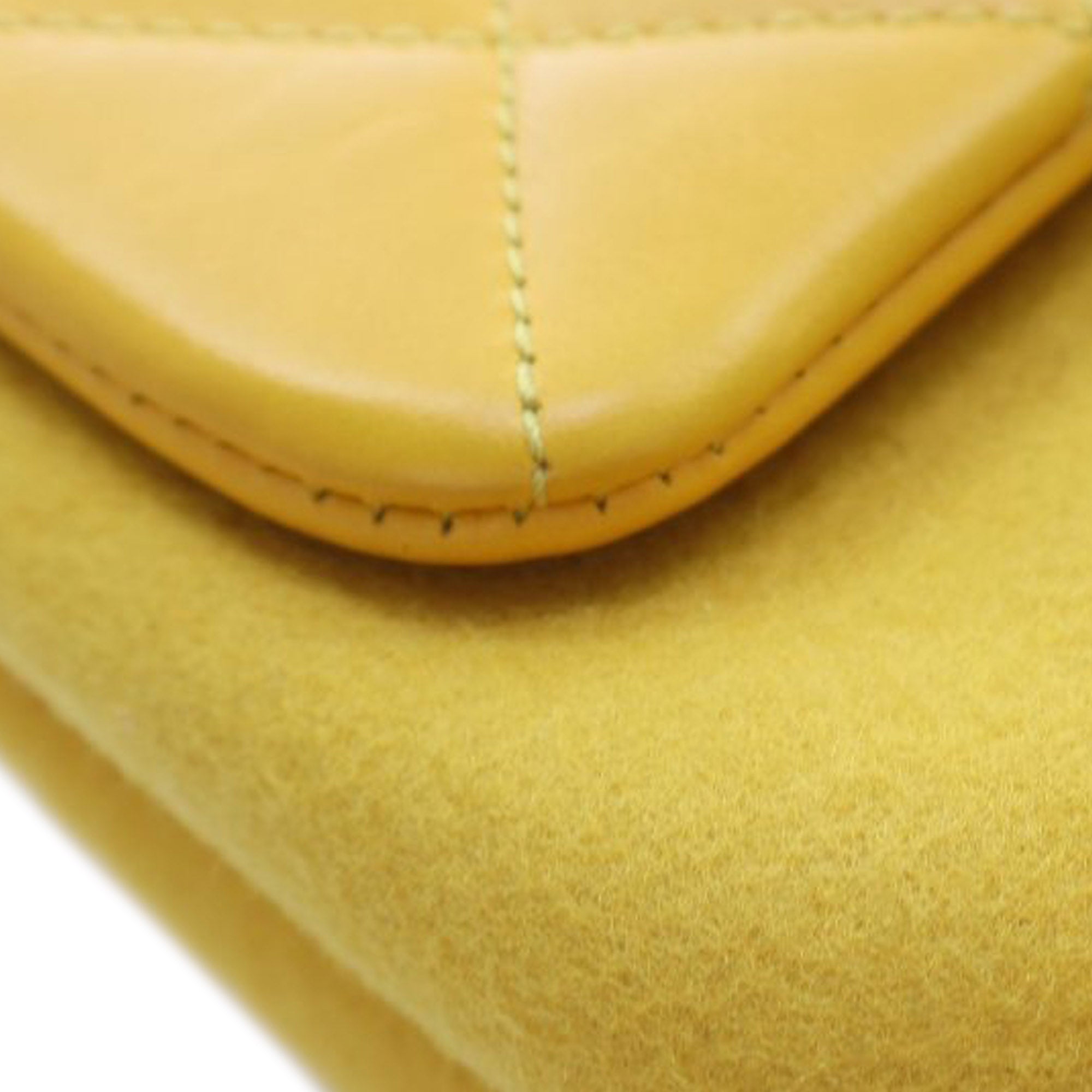 Chanel Mini Square CC Quilted Lambskin and Suede Single Flap - image 9