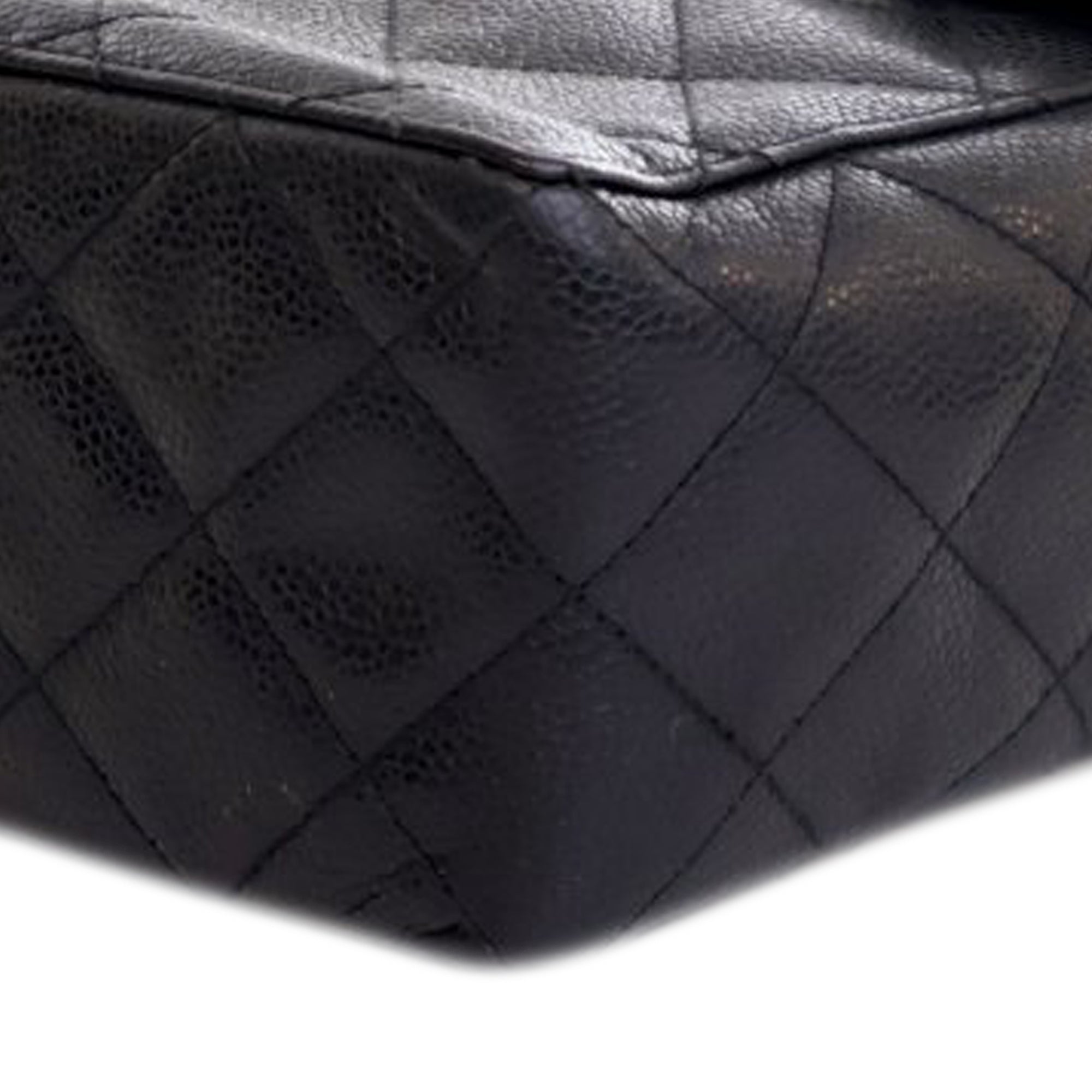 Chanel CC Quilted Caviar Turnlock Crossbody - image 10