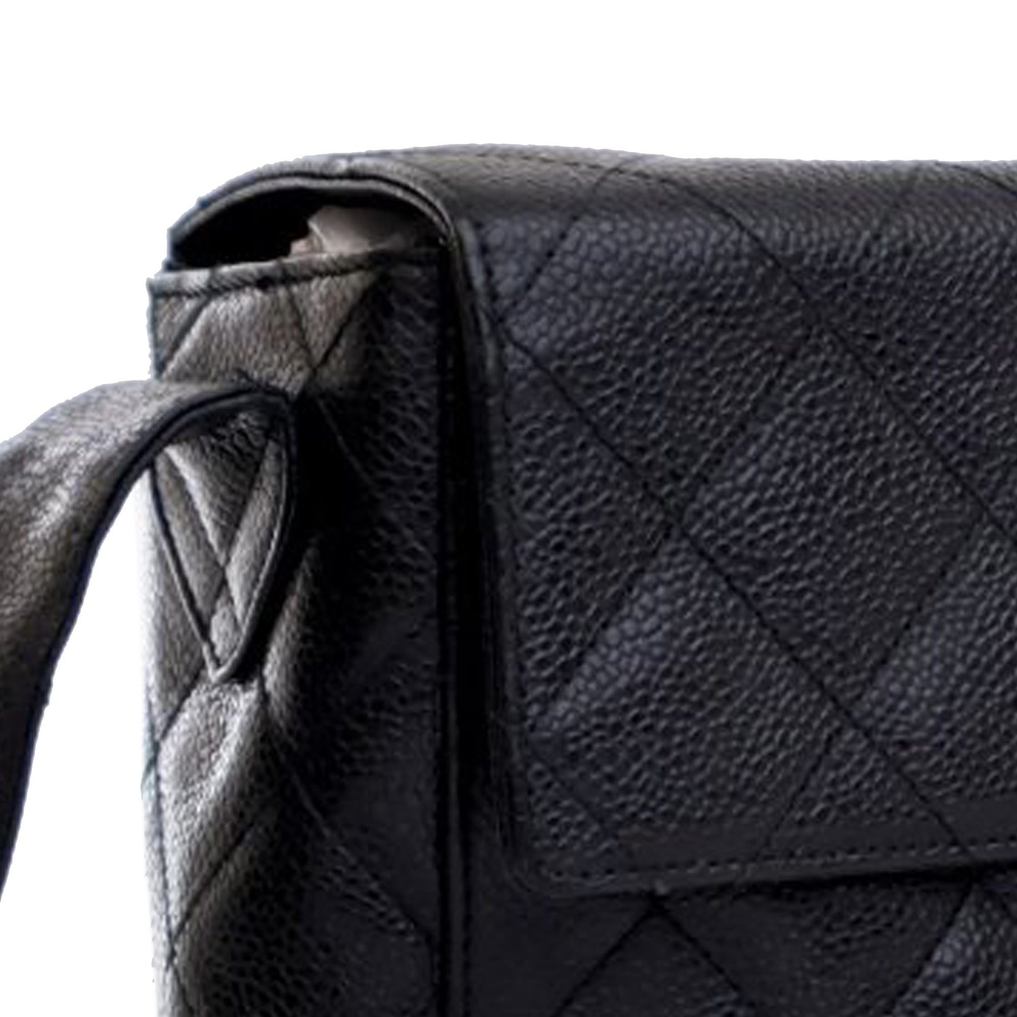 Chanel CC Quilted Caviar Turnlock Crossbody - image 12