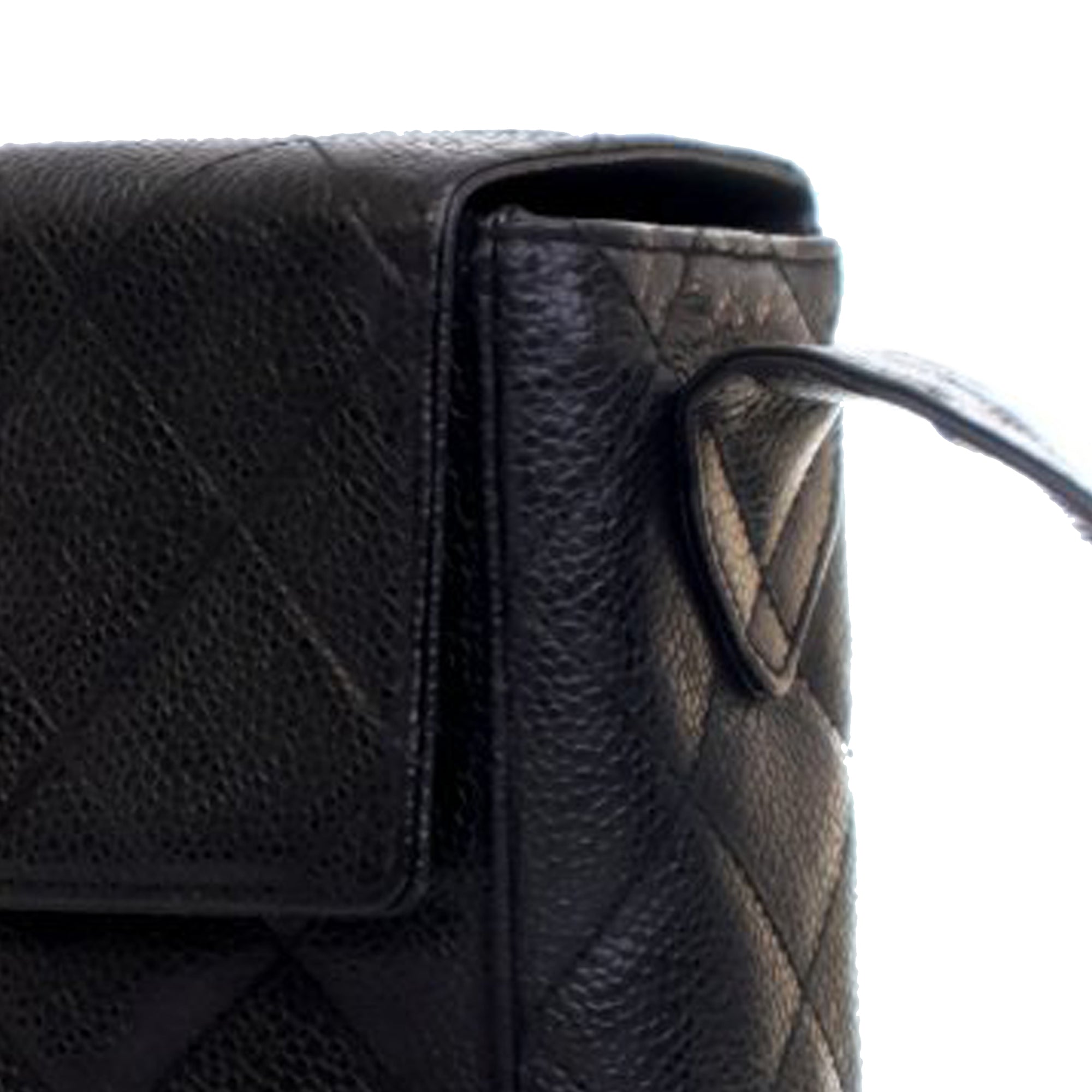 Chanel CC Quilted Caviar Turnlock Crossbody - image 13