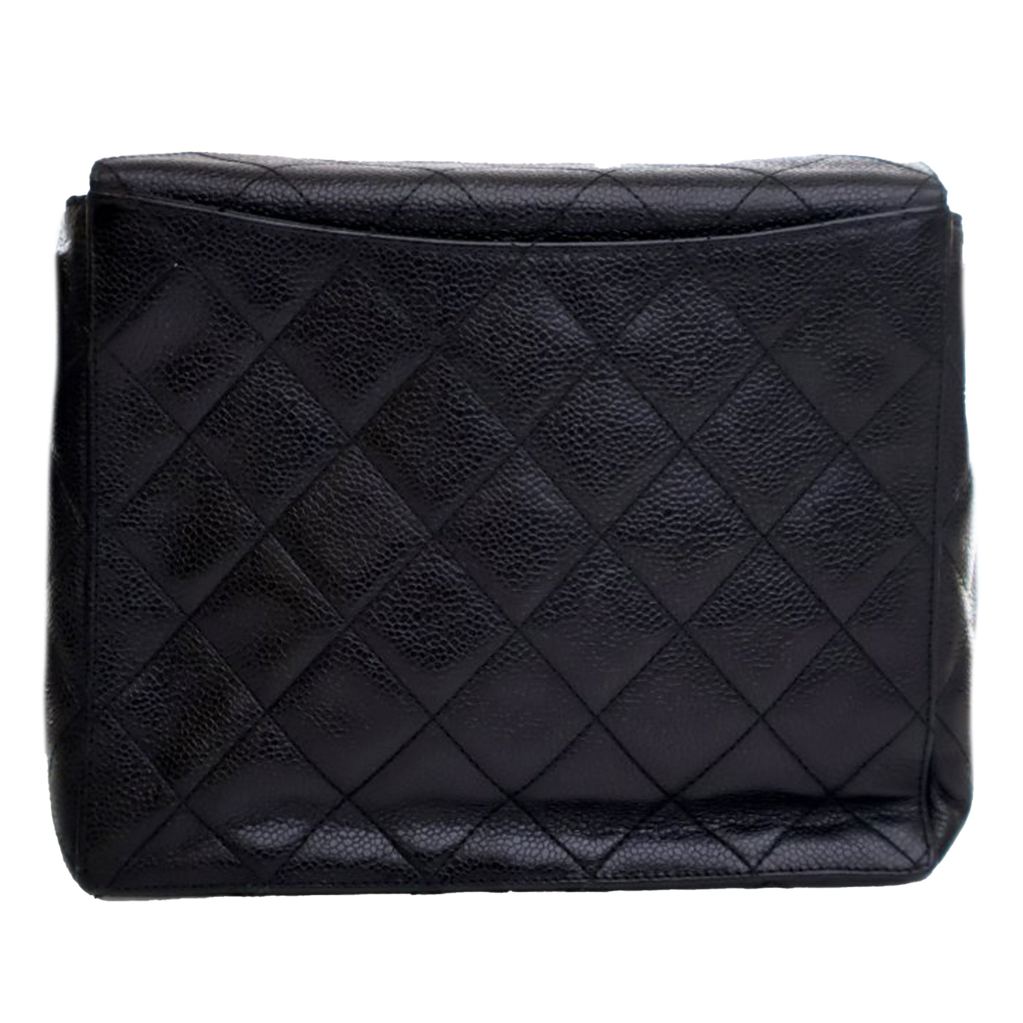 Chanel CC Quilted Caviar Turnlock Crossbody - image 2