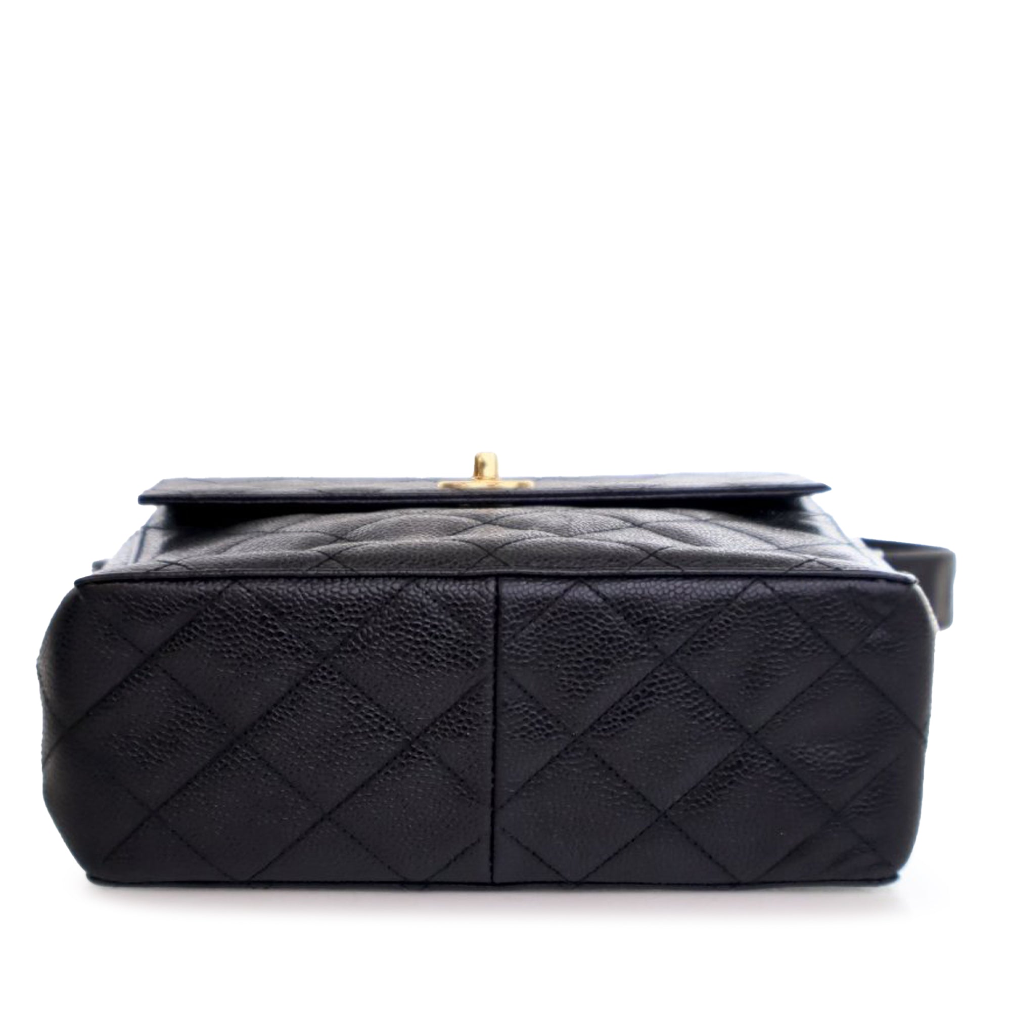 Chanel CC Quilted Caviar Turnlock Crossbody - image 3