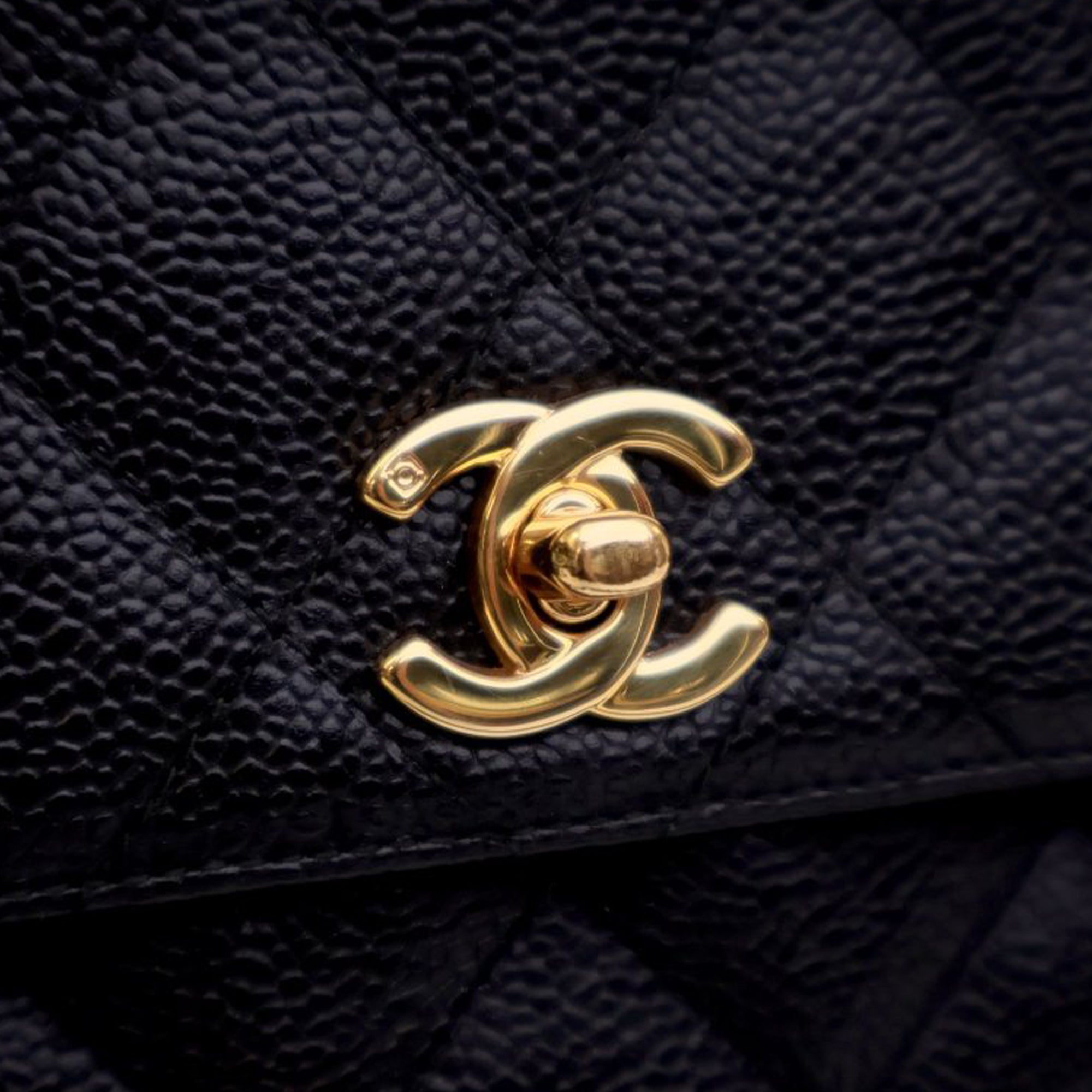Chanel CC Quilted Caviar Turnlock Crossbody - image 5