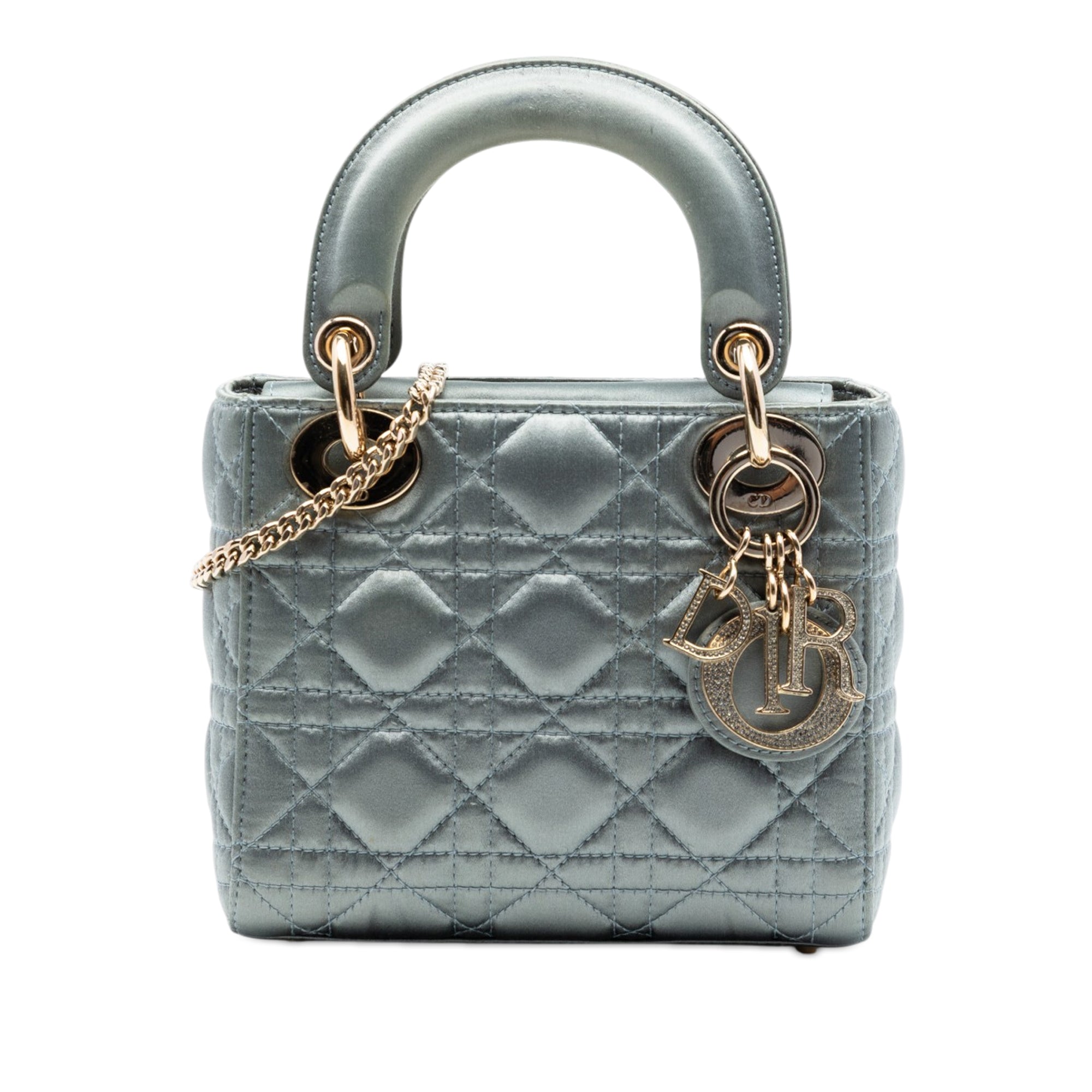 Dior Mini Satin Cannage Swarovski Crystal Lady Dior - image 1
