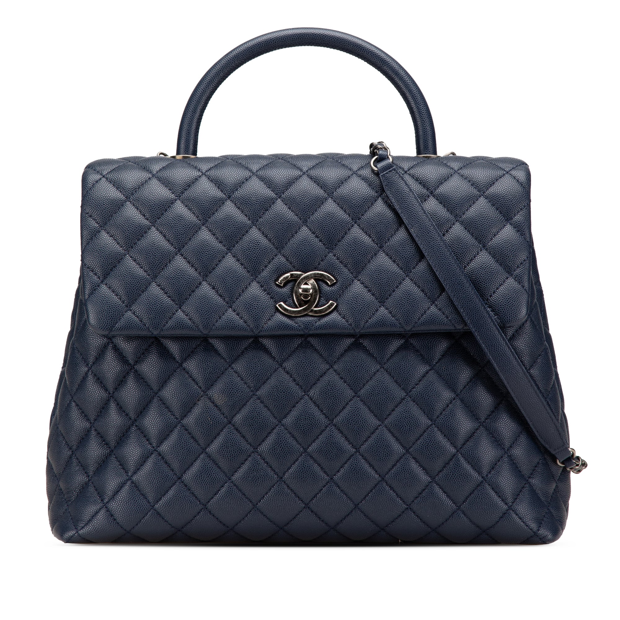 Chanel Large Caviar Coco Top Handle Bag - image 1