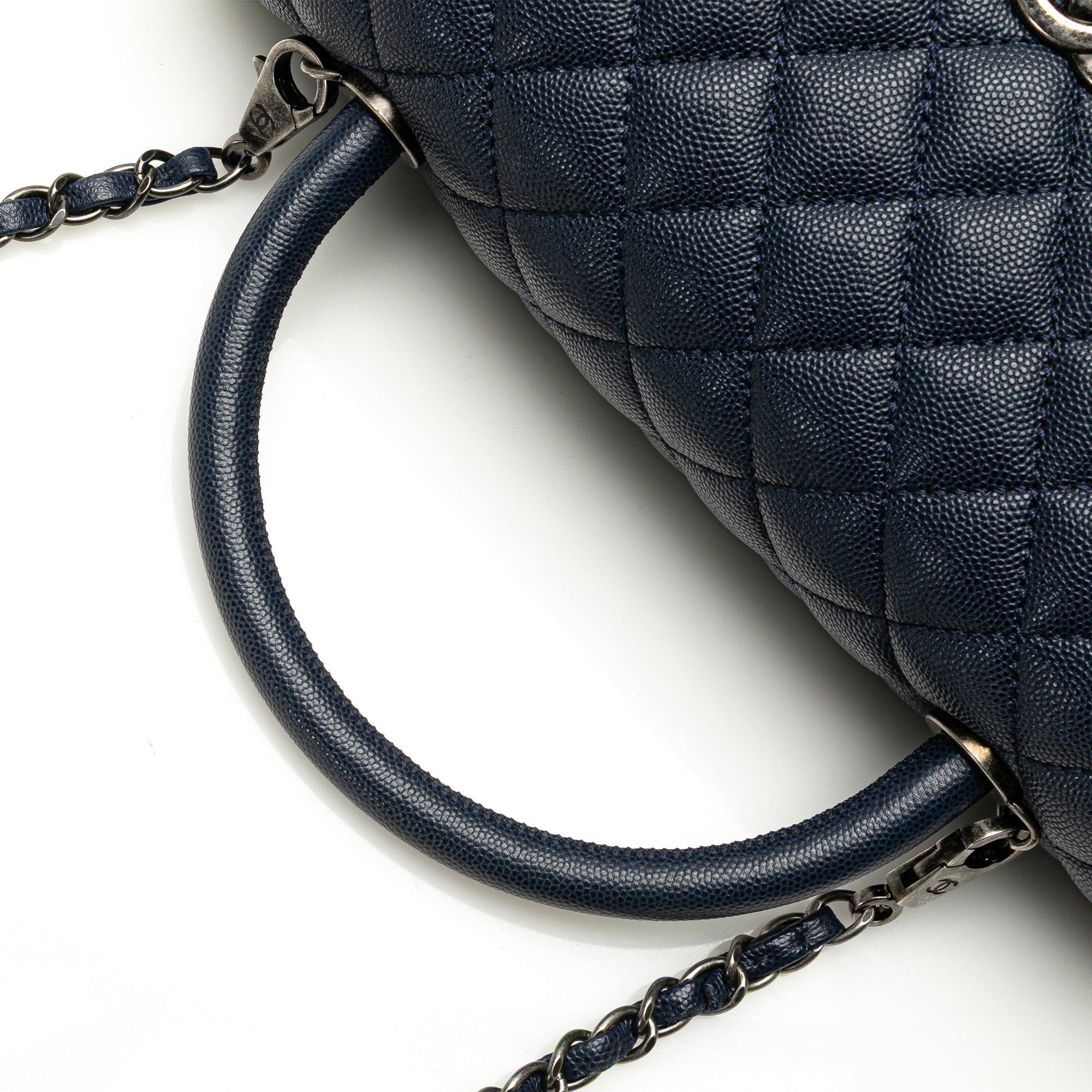 Chanel Large Caviar Coco Top Handle Bag - image 13
