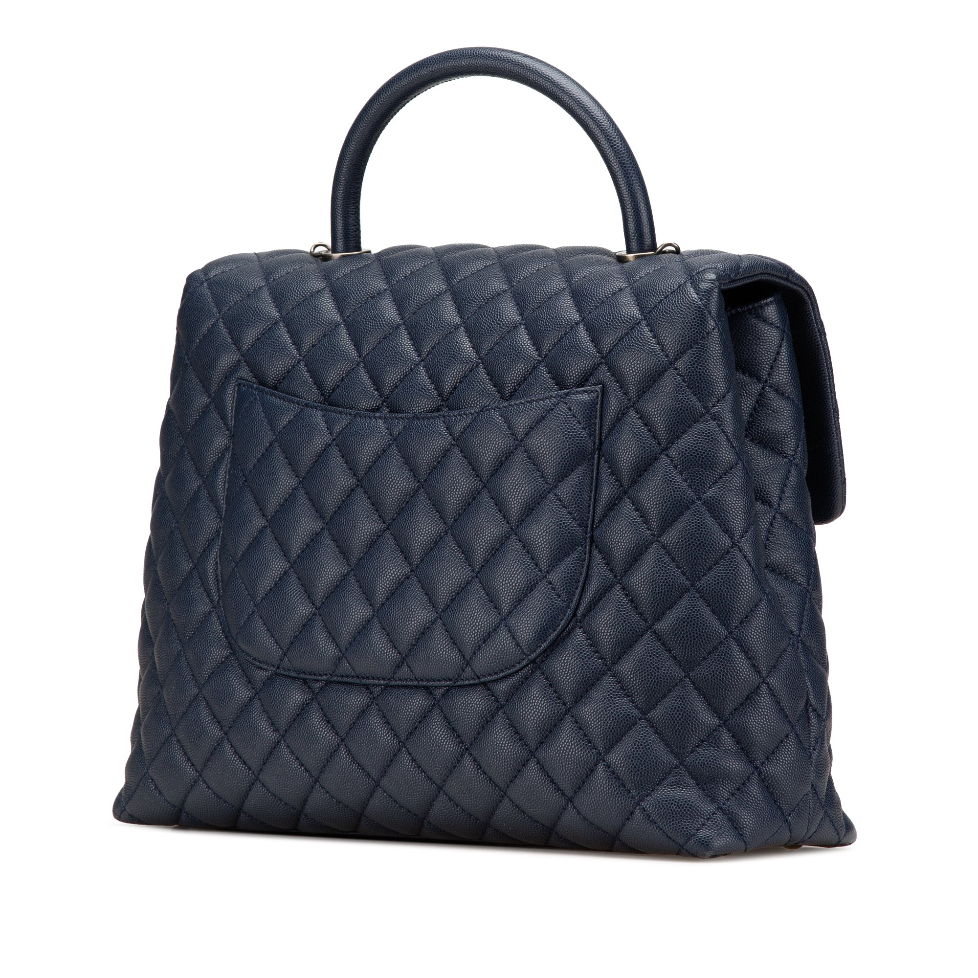 Chanel Large Caviar Coco Top Handle Bag - image 2