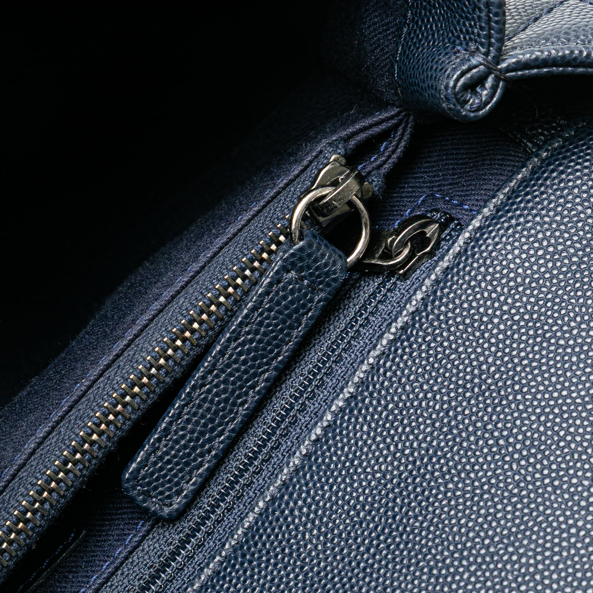 Chanel Large Caviar Coco Top Handle Bag - image 8