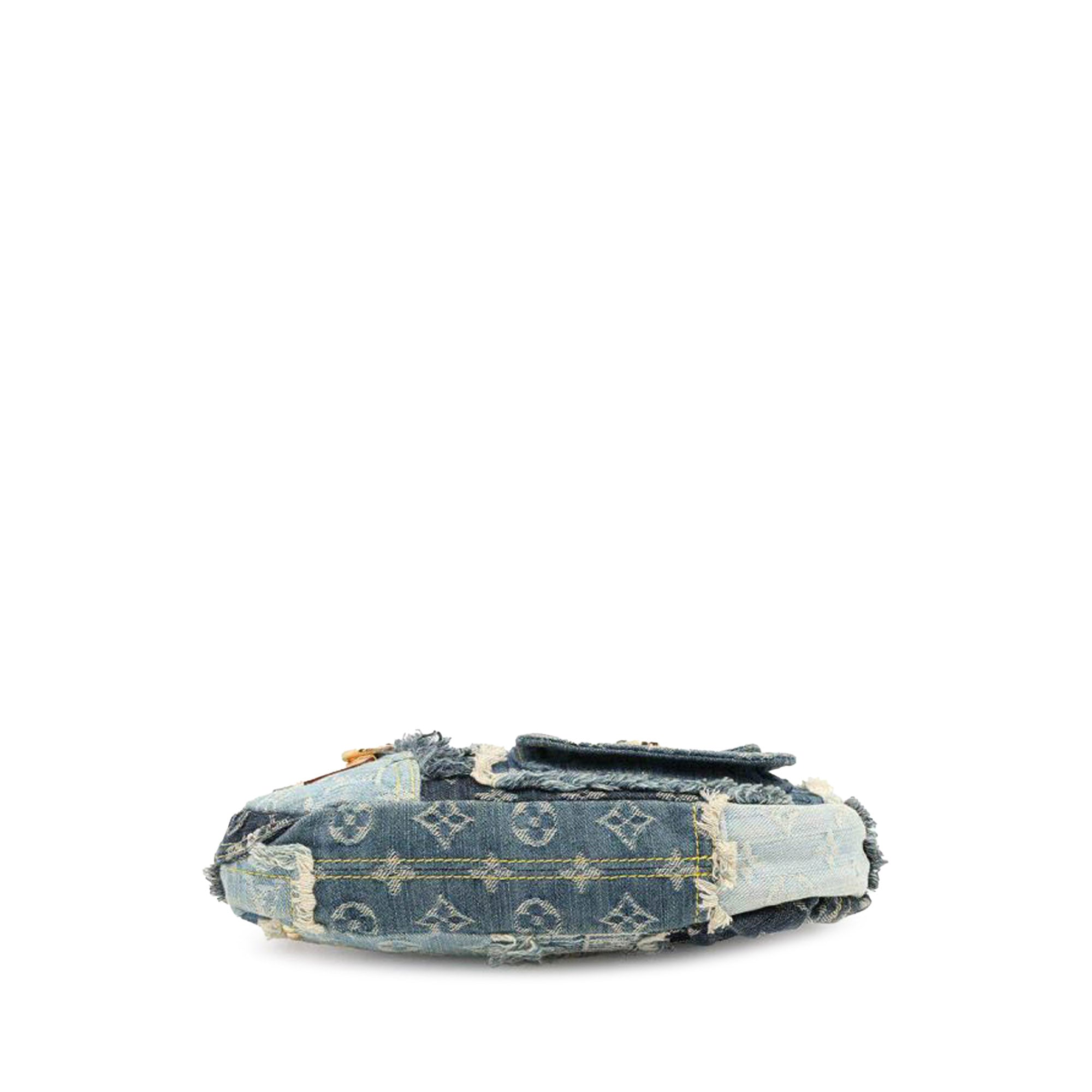 Louis Vuitton Monogram Denim Patchwork Pouchy - image 3