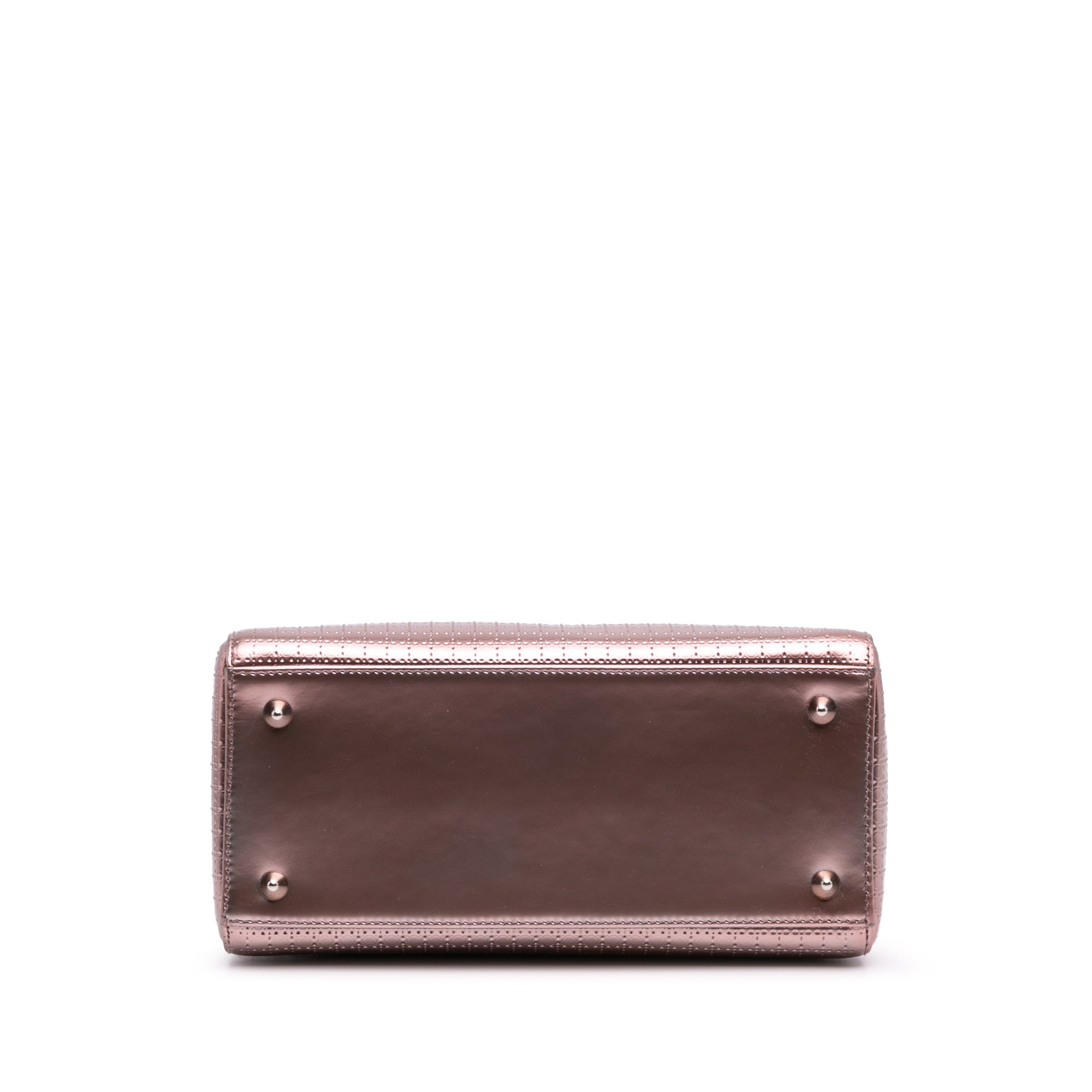 Dior Medium Metallic Patent Microcannage Lady Dior - image 3