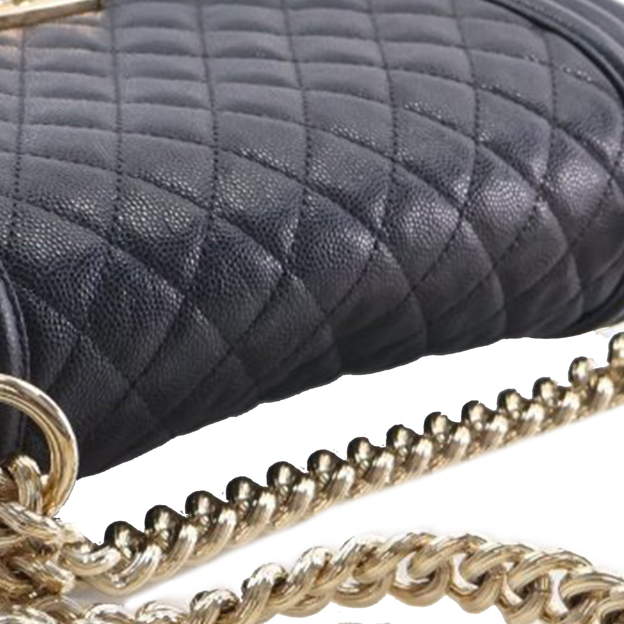 Chanel Old Medium Quilted Caviar Boy Flap - image 14