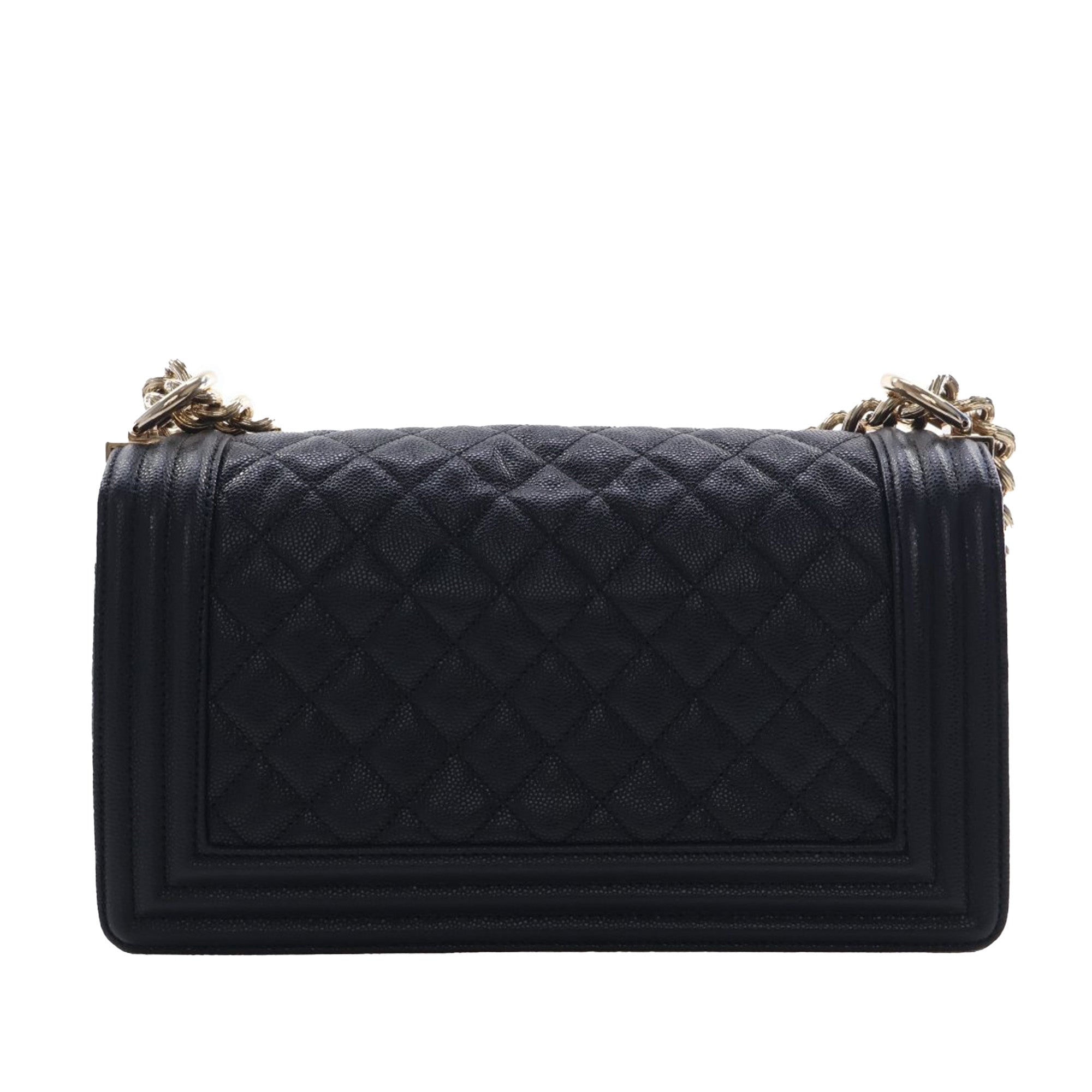 Chanel Old Medium Quilted Caviar Boy Flap - image 4