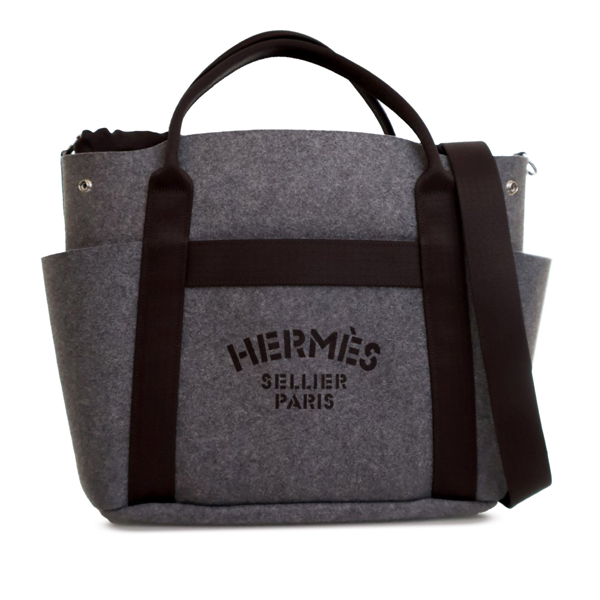 Hermès Feutre Sac de Pansage Groom Bag - image 1